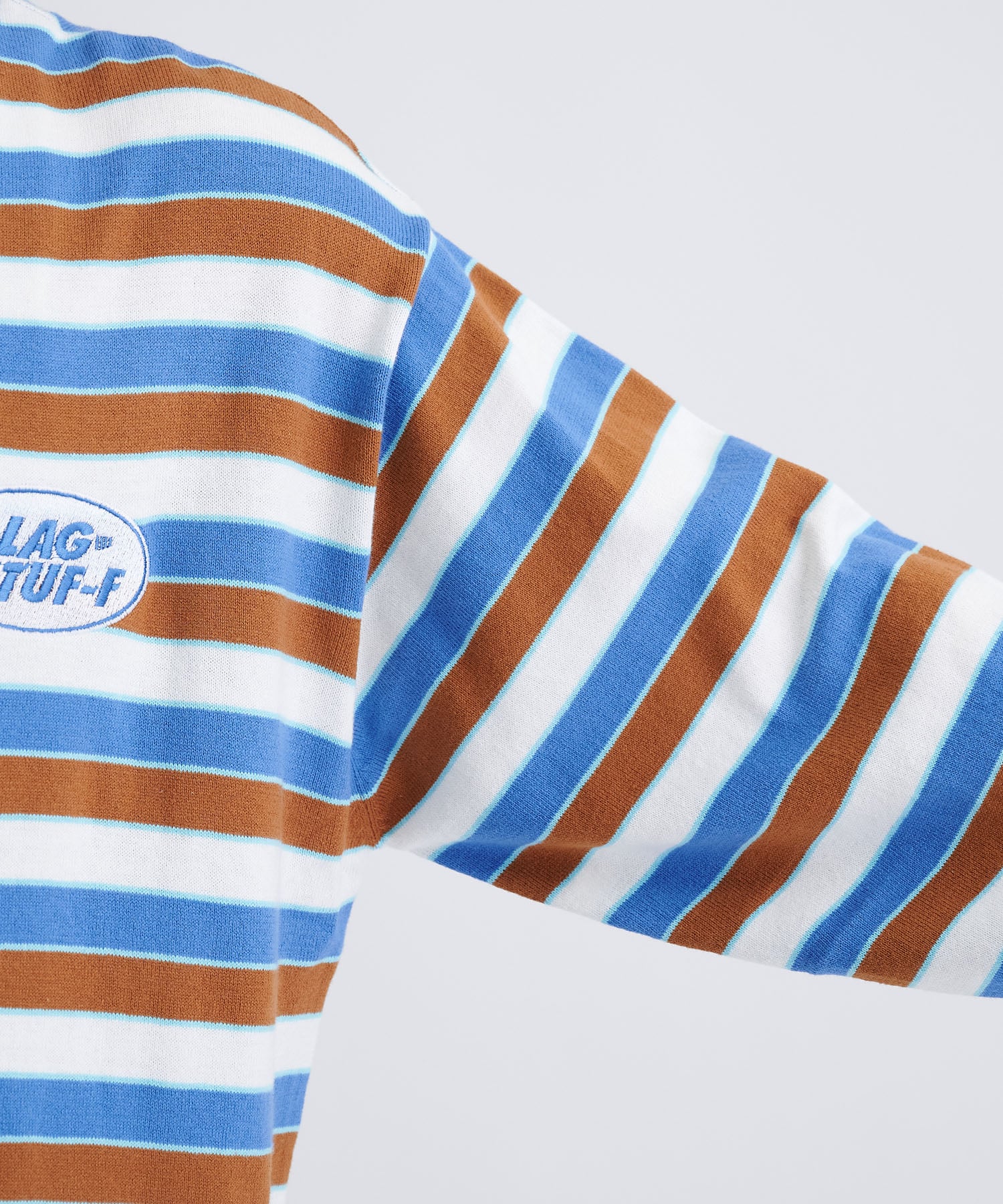 STRIPE LS COTTON SWEATER F-LAGSTUF-F