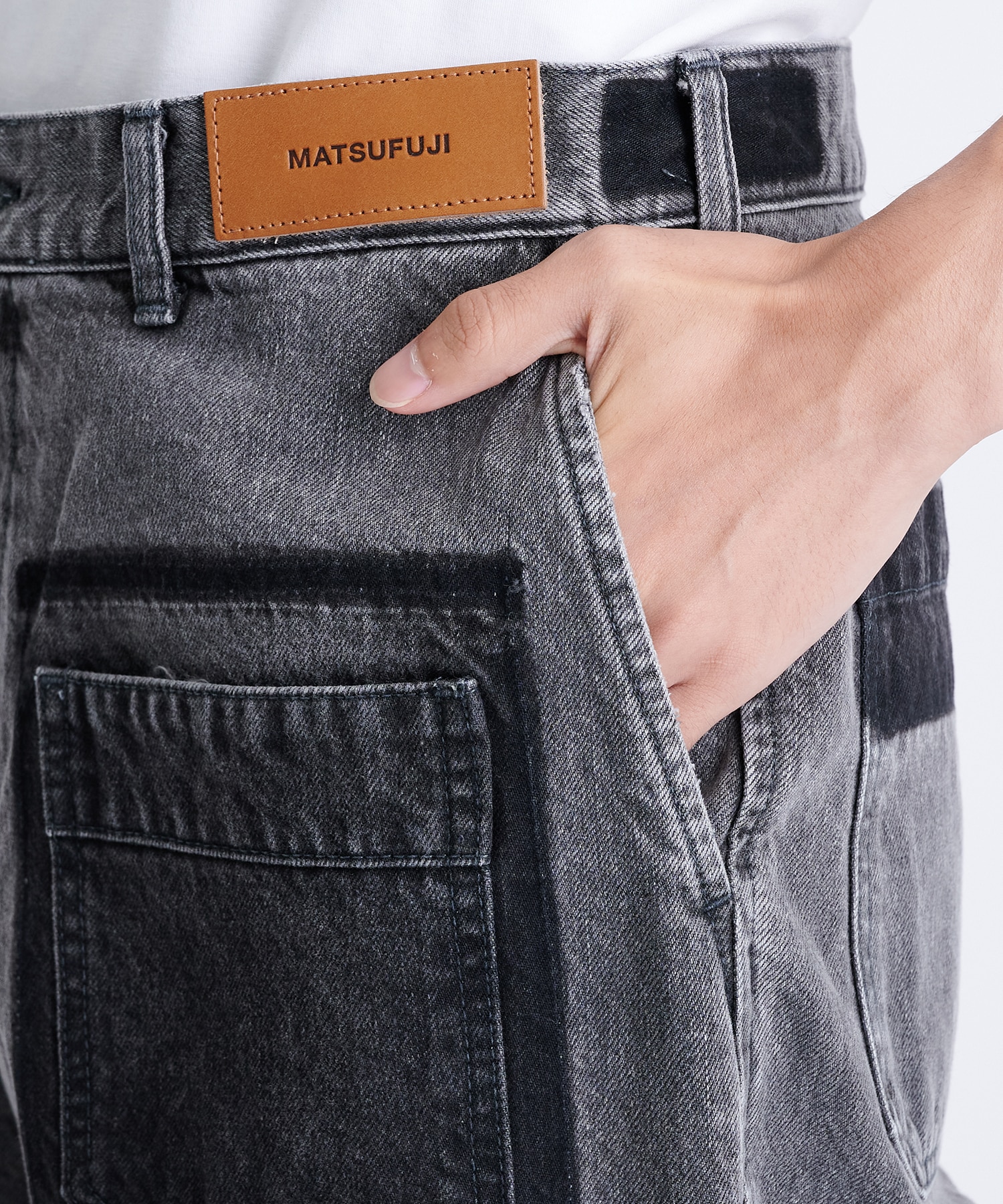 Denim Wide Trousers | MATSUFUJI