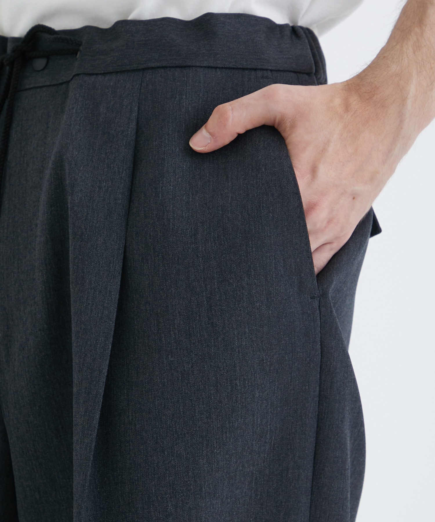 THE EASY SLACKS WIDE(46 GRAY): THE RERACS: MENS｜ STUDIOUS ONLINE