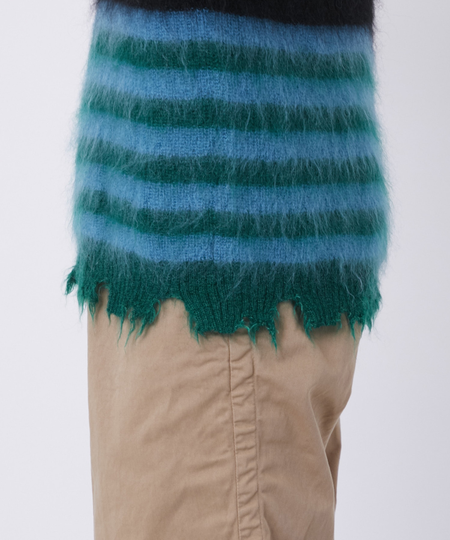 MOHAIR BORDER KNIT KIDILL