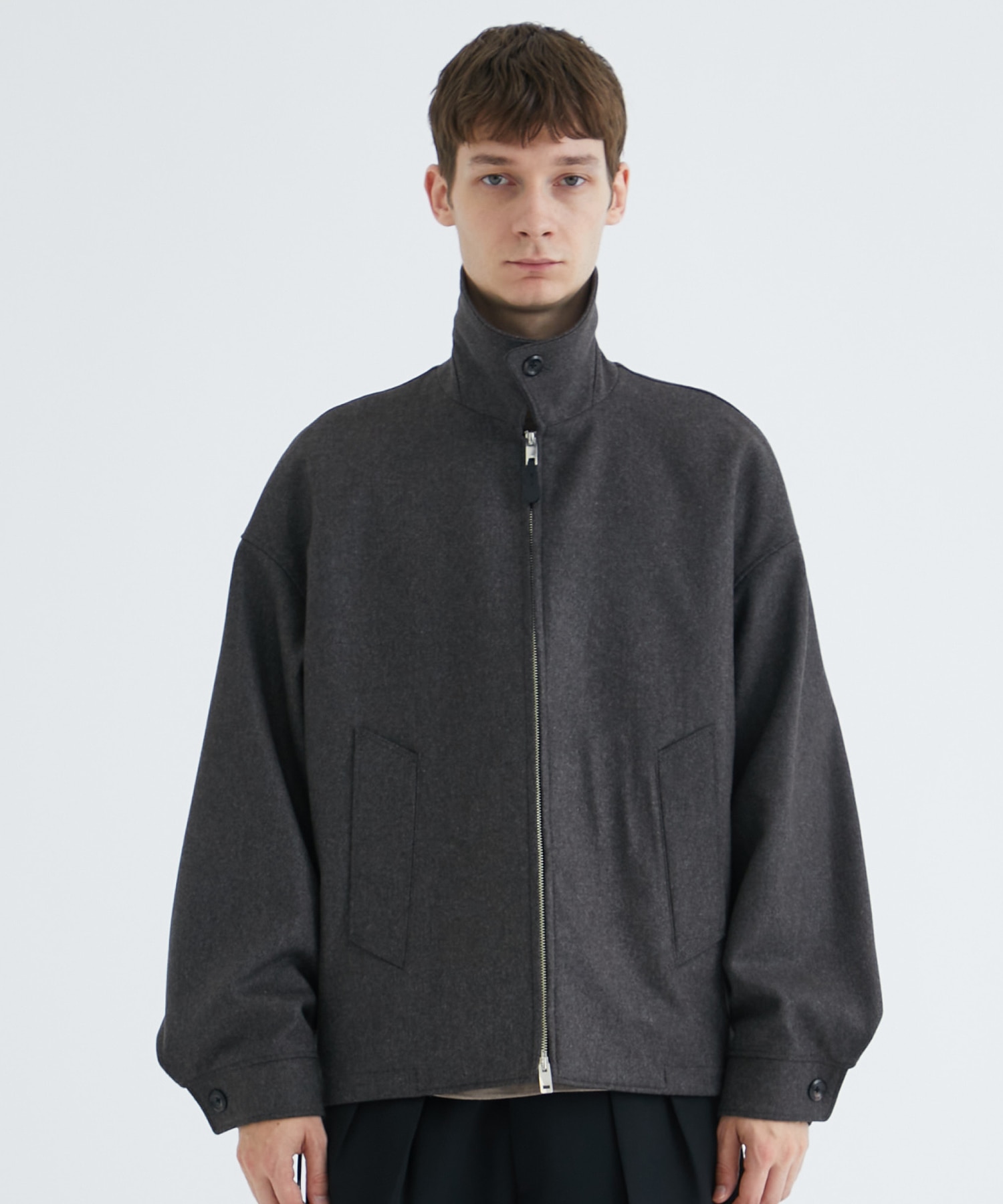 RERACS BALCOLLAR HARRINGTON JACKET(46 GREY): THE RERACS: MENS