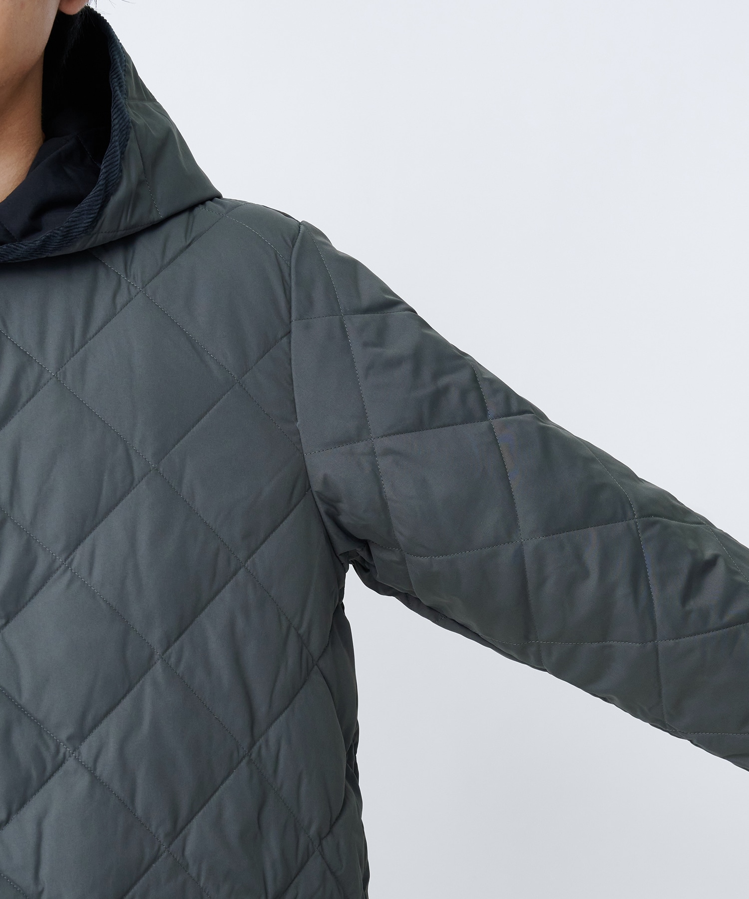 PIPING HOOD LONG DOWN COAT TAION/TAION EXTRA