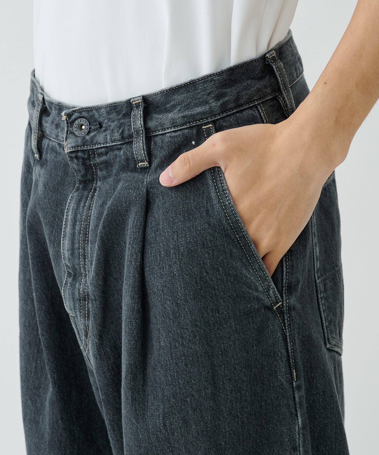 Selvedge wide jeans-Bio wash superNova.