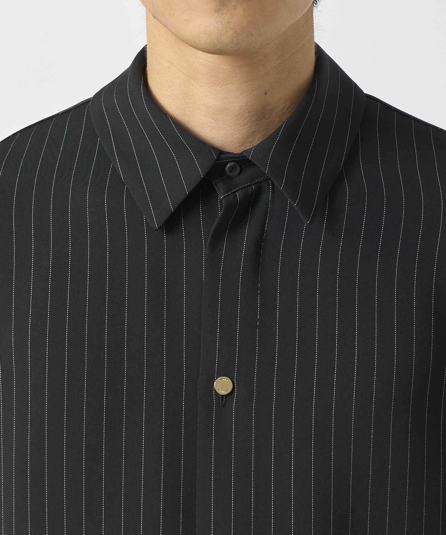 Stripe Double Satin Bowtie Shirt CULLNI