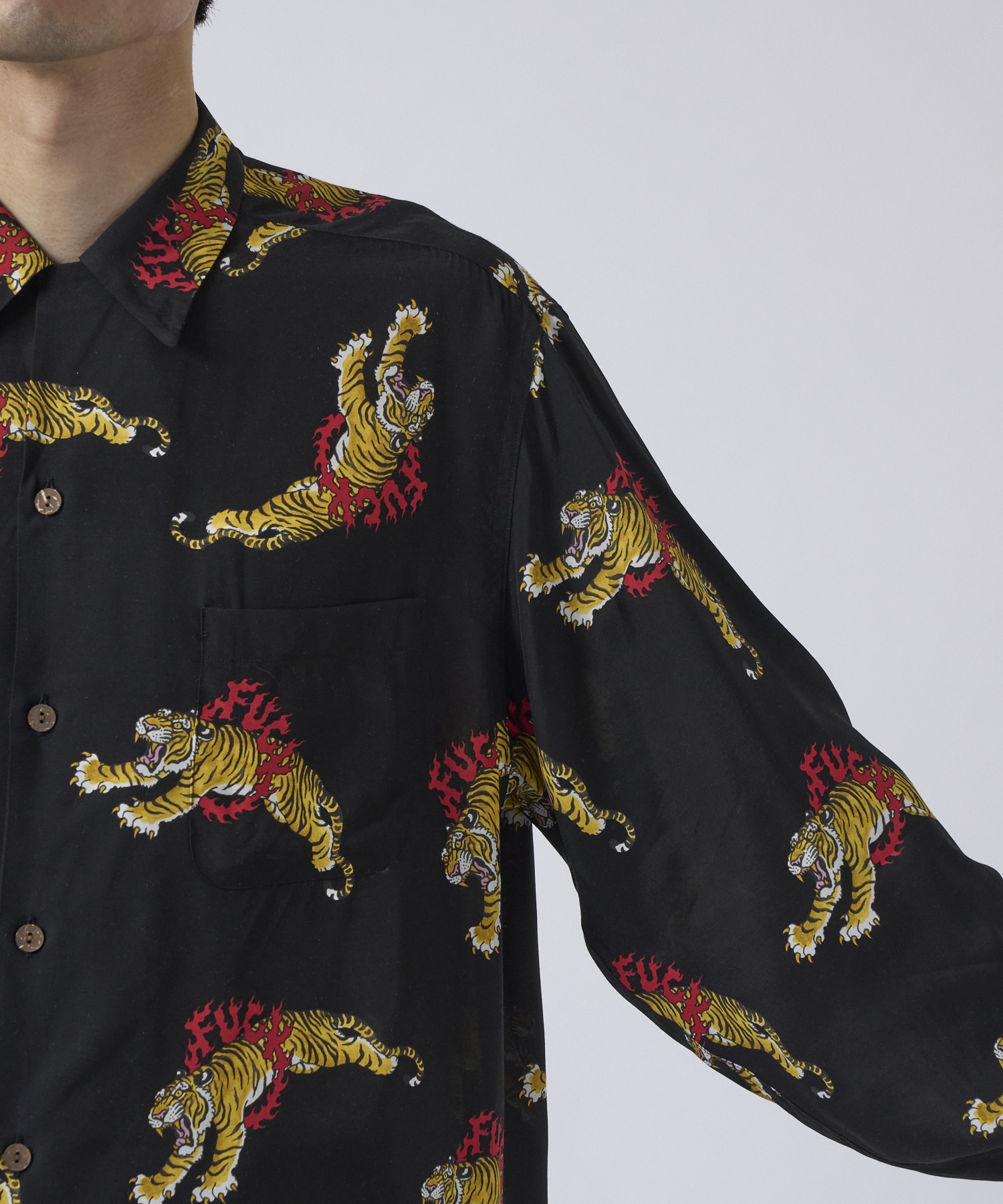 TIM LEHI / HAWAIIAN SHIRT L/S WACKO MARIA