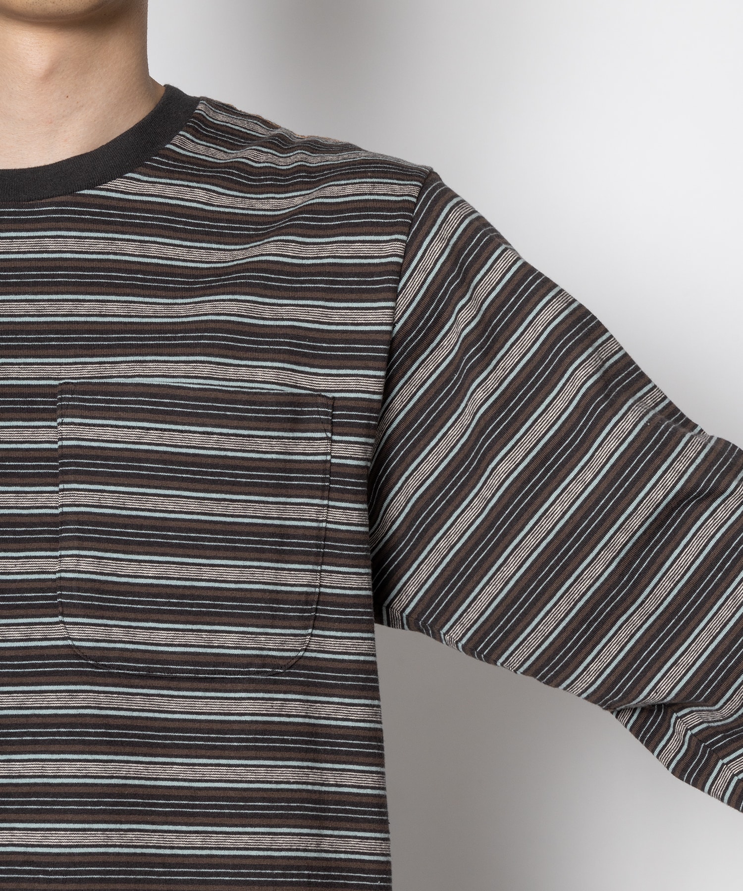 STRIPE LONG SLEEVE TEE SUGARHILL