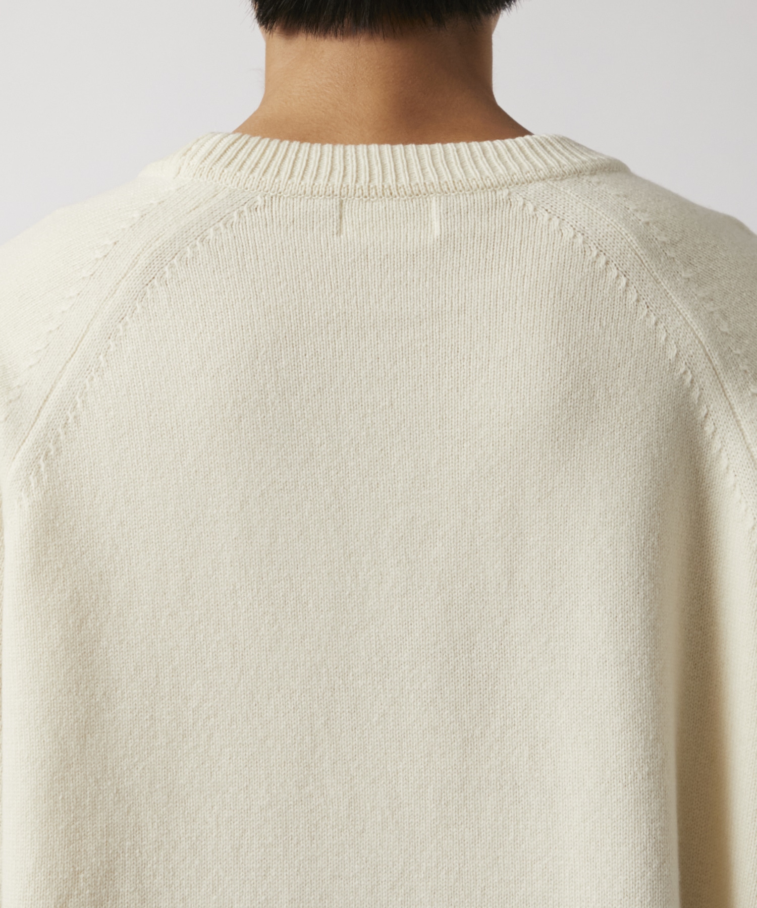 RERACS RAGLAN CREW NECK PULLOVER KNIT THE RERACS