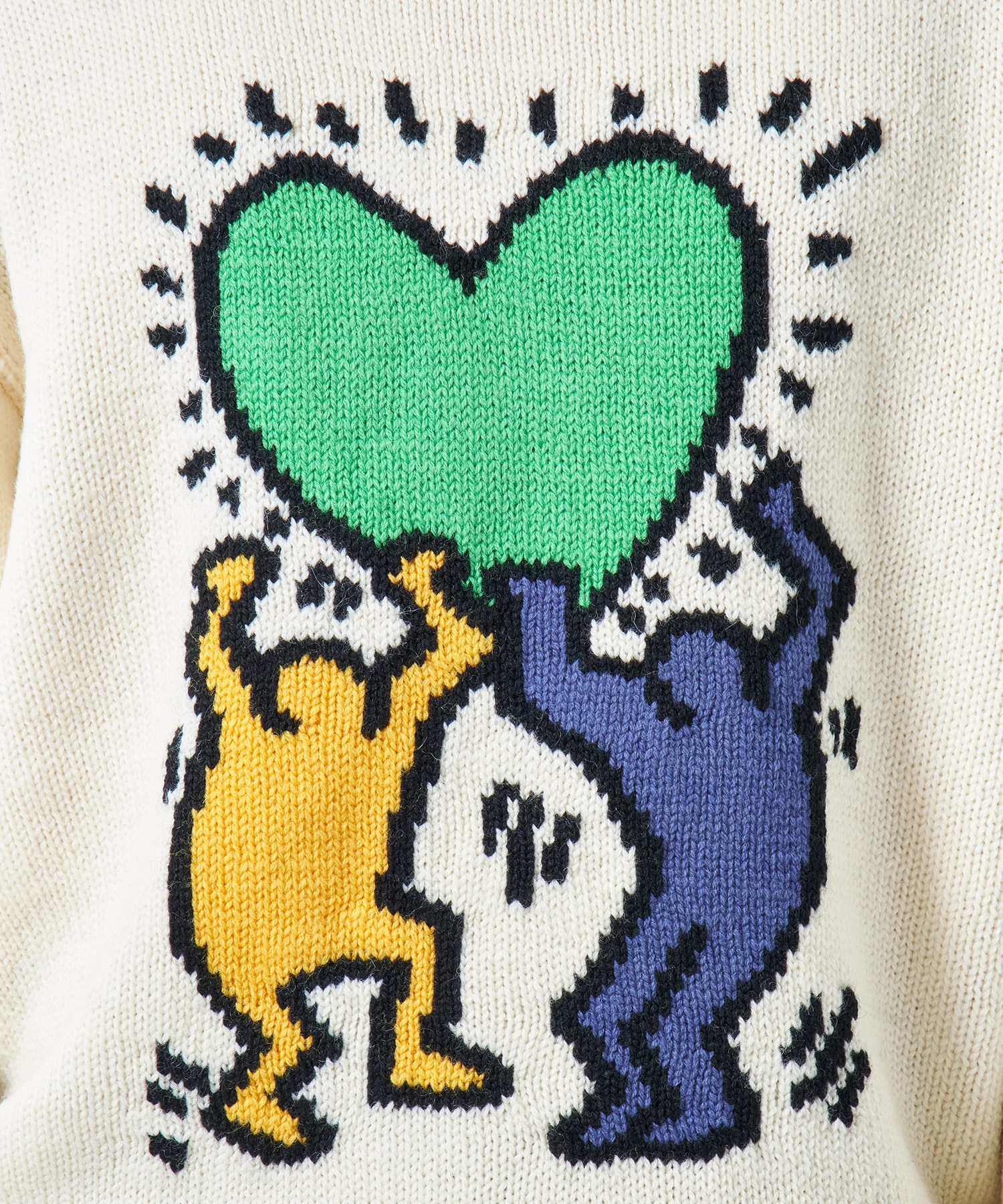 KEITH HARING / CREW NECK SWEATER ( TYPE-2 ) WACKO MARIA