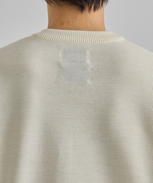 ×UT WOOL MILANO RIB CREW NECK KNIT STUDIOUS