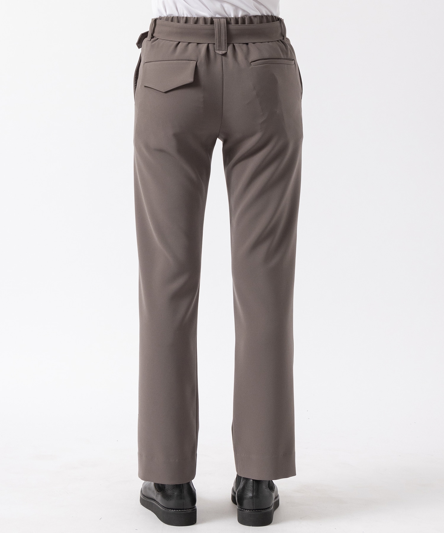 Double Cloth Straight Pant with Long Belt CULLNI