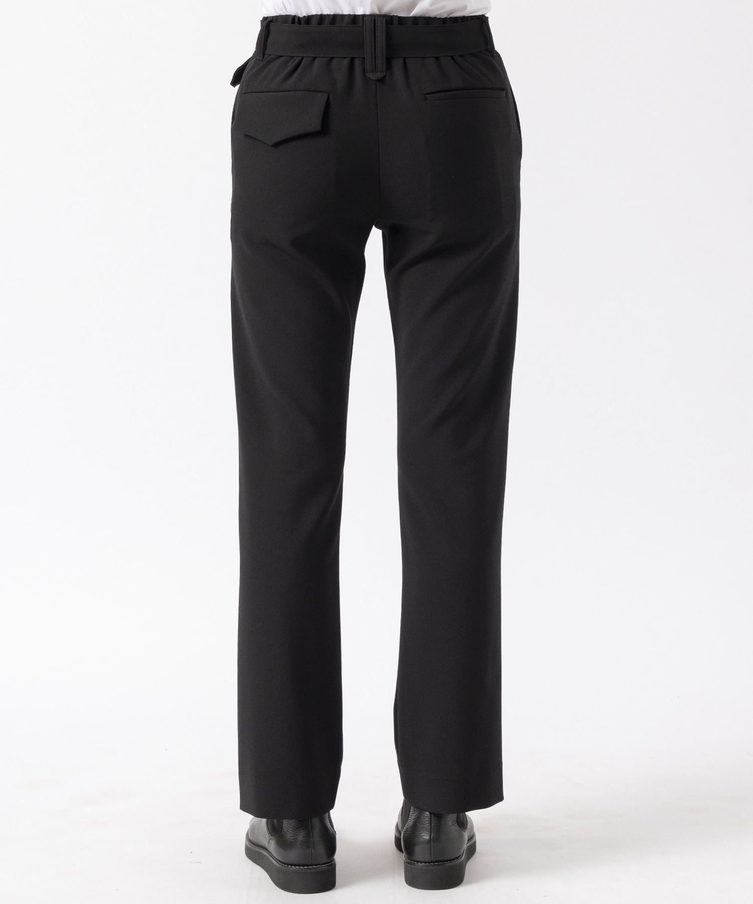 Double Cloth Straight Pant with Long Belt CULLNI