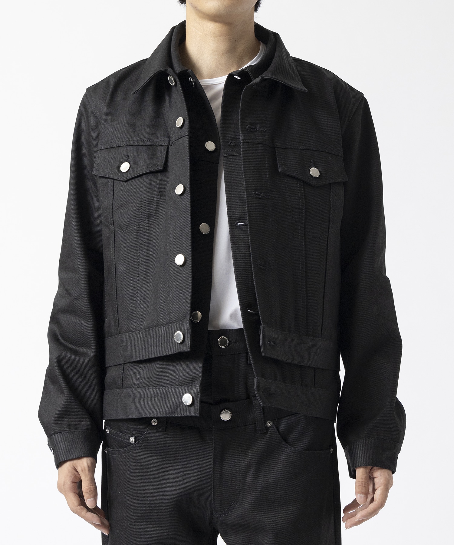 RIGID DENIM STACKED JACKET JOHN LAWRENCE SULLIVAN