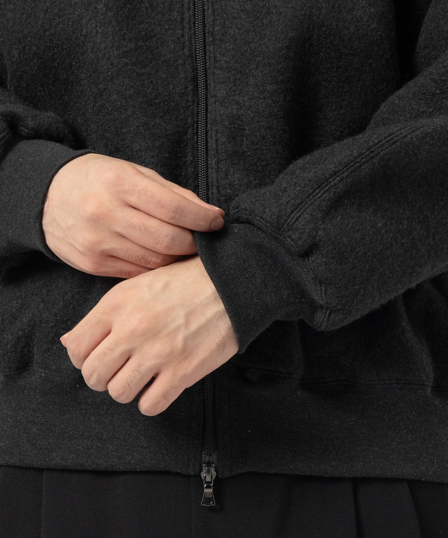 Pe/silk Fleece Track Jacket blurhms