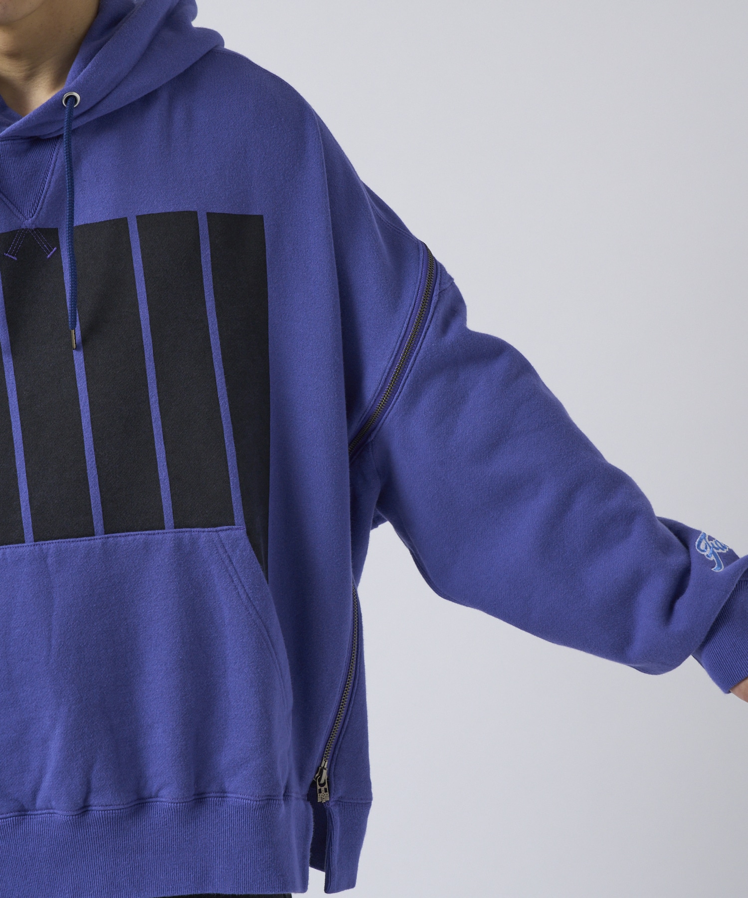 7BARS ZIPPER HOODIE FACETASM