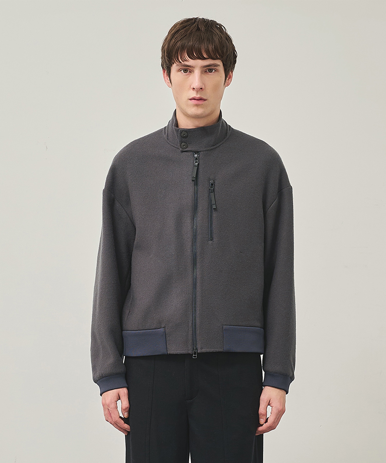 RIVER MELTON HARRINGTON JACKET STUDIOUS