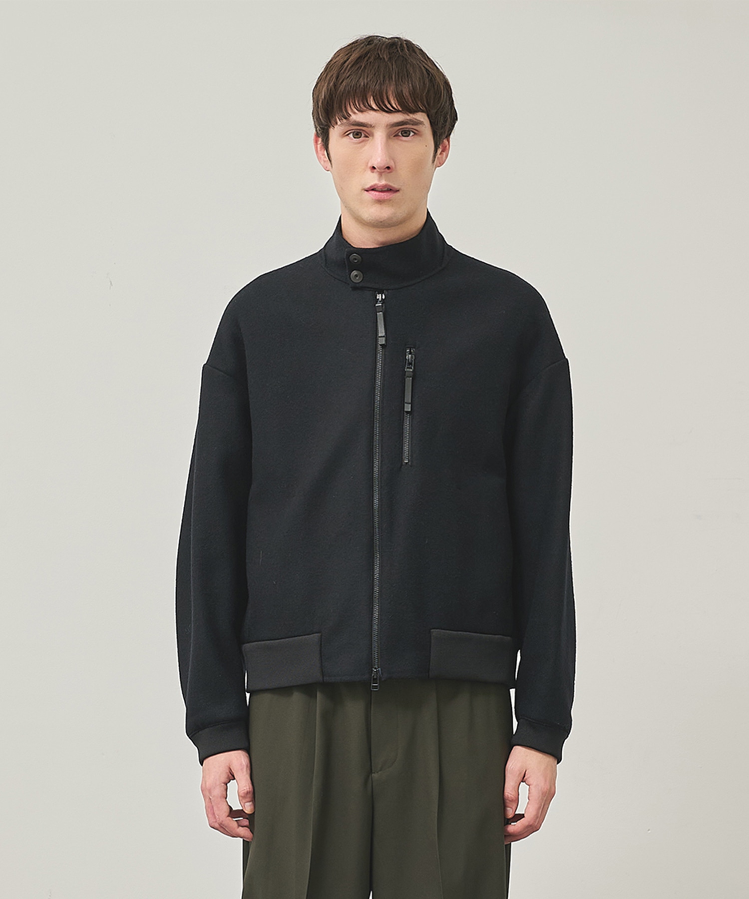 RIVER MELTON HARRINGTON JACKET STUDIOUS