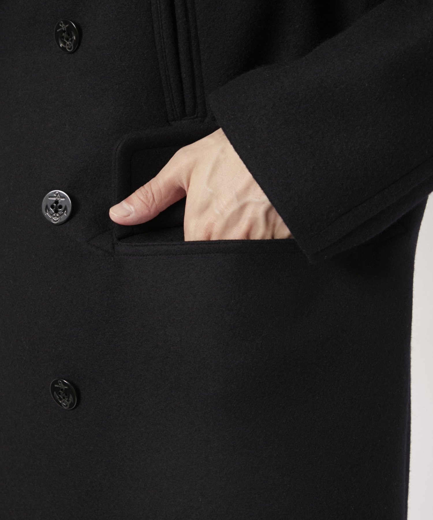 Wool Melton 10B Pea Coat 