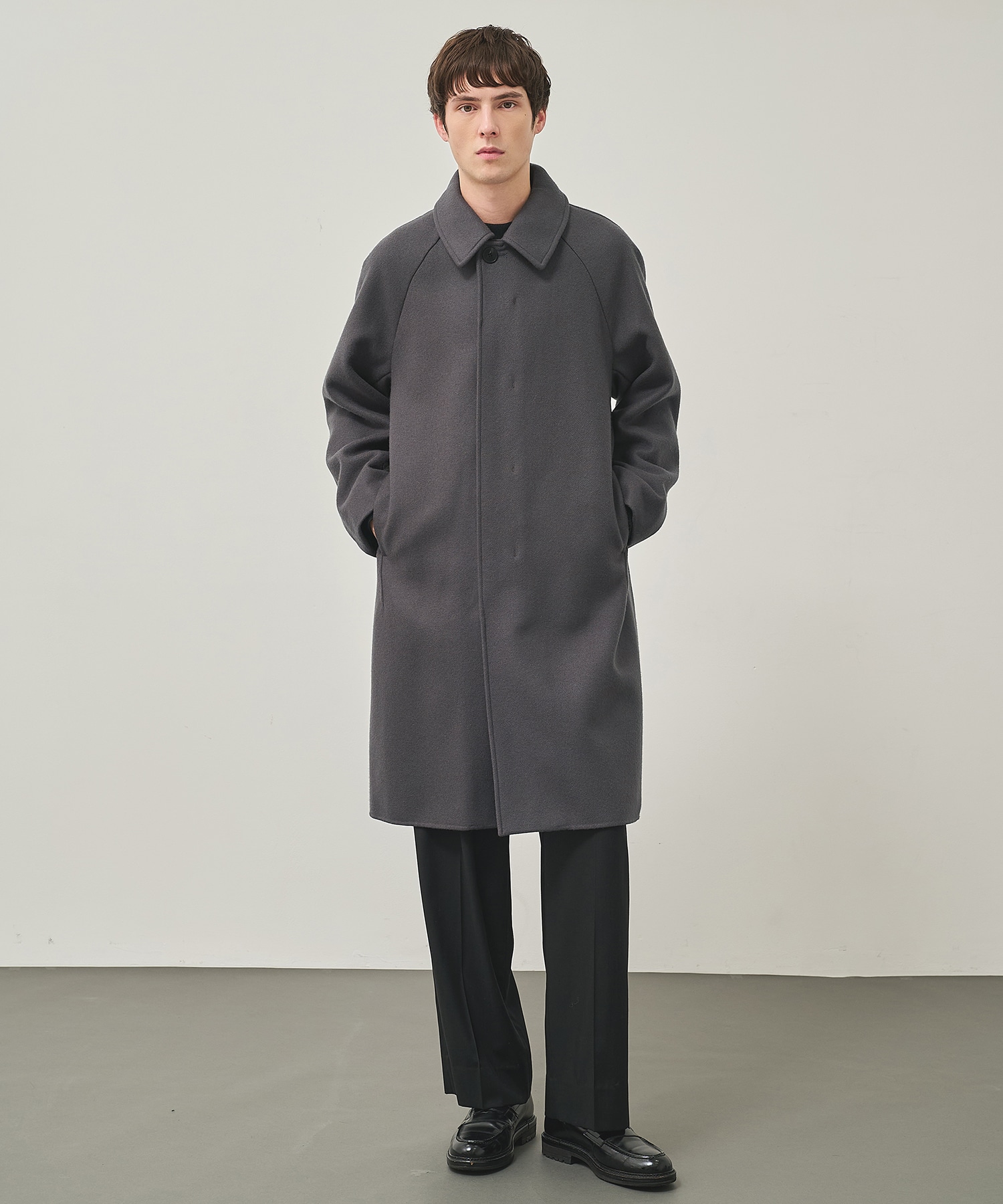 RIVER MELTON BAL COLLAR COAT STUDIOUS