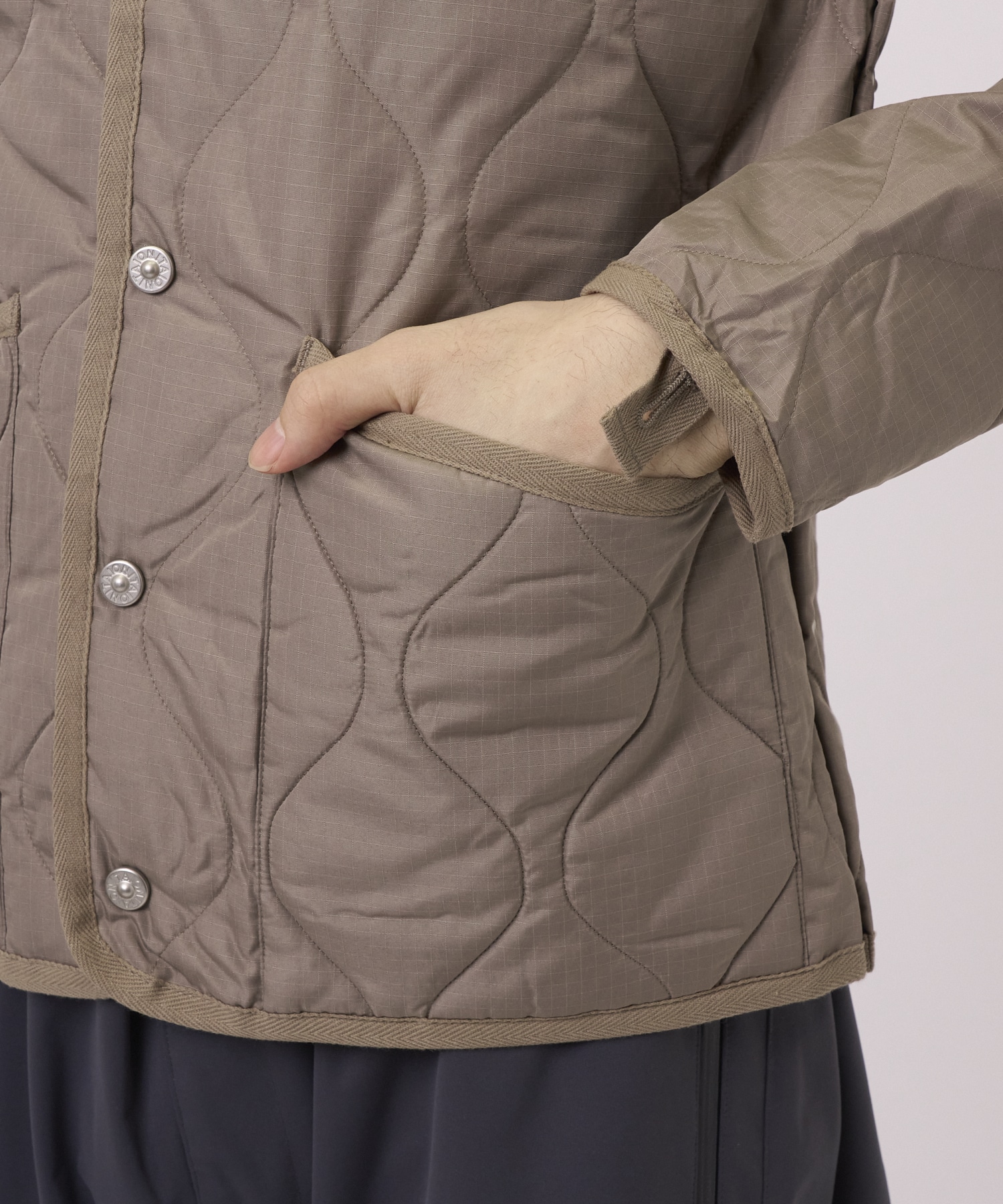 MILITARY CREW NECK DOWN JKT TAION/TAION EXTRA