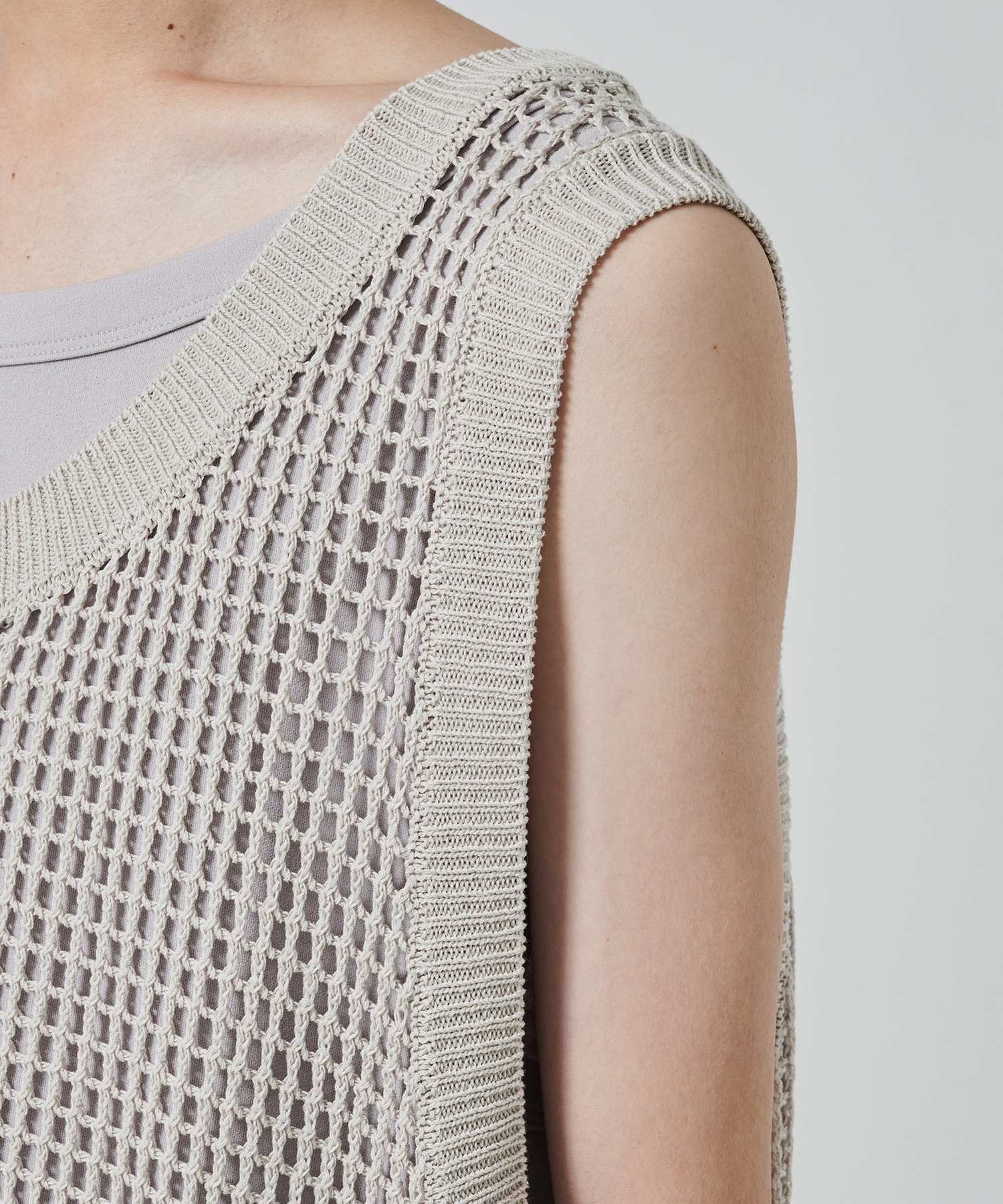 MESH LAYERED TANK TOP SHAREEF