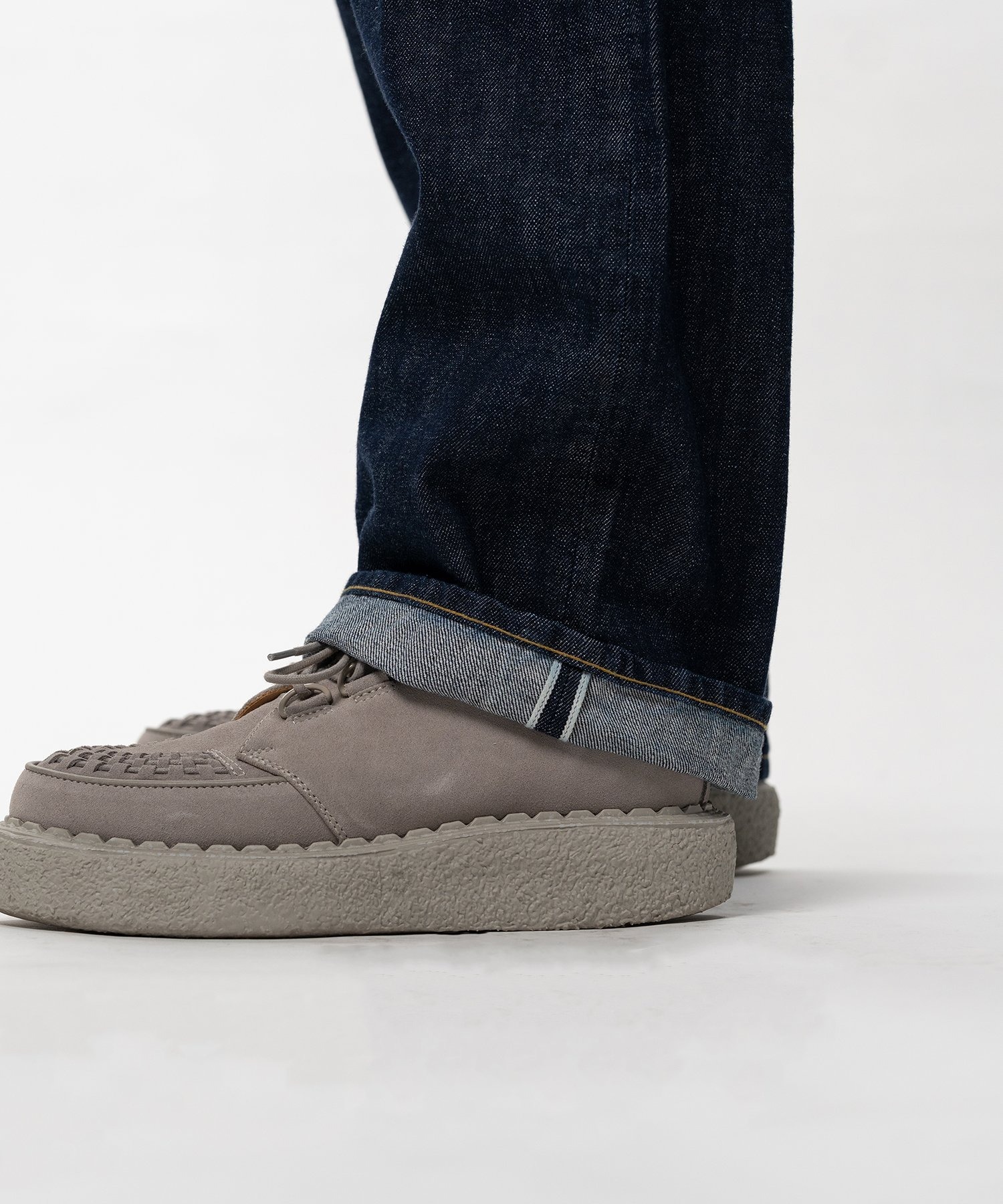 ONE WASHED SELVAGE DENIM STRAIGHT PANTS in・stru(men-tal)