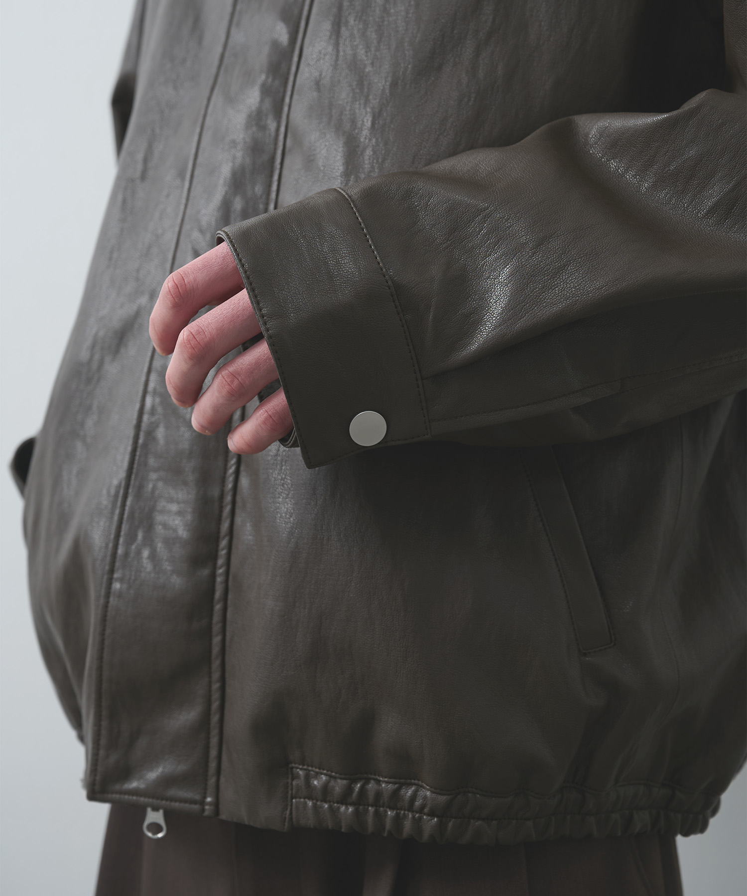 MODERN LEATHER BLOUSON STUDIOUS
