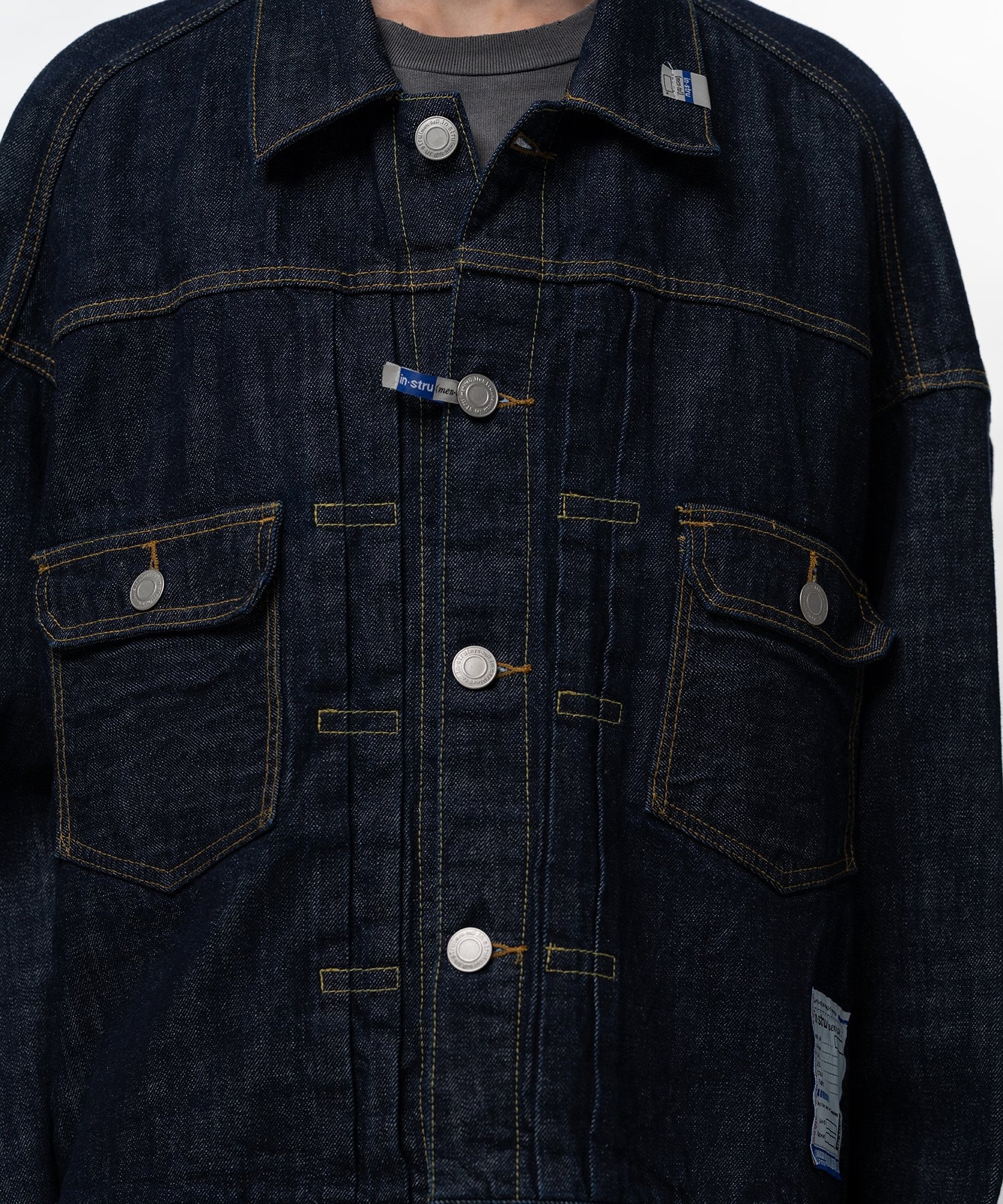 ONE WASHED SELVAGE DENIM JACKET in・stru(men-tal)