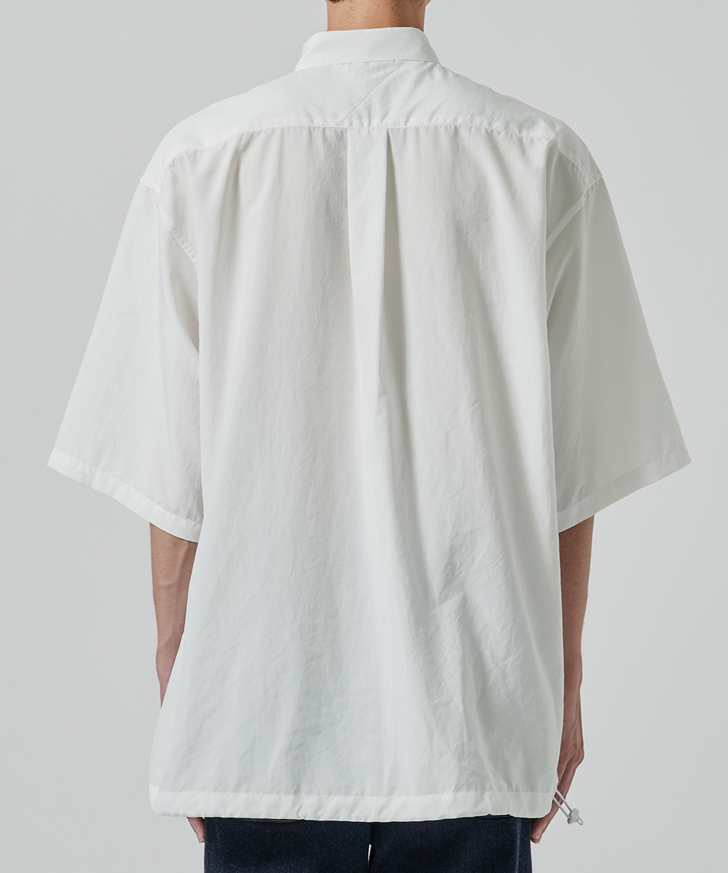 〈別注〉 DRAW CORD S/S POCKET SHIRTS White Mountaineering