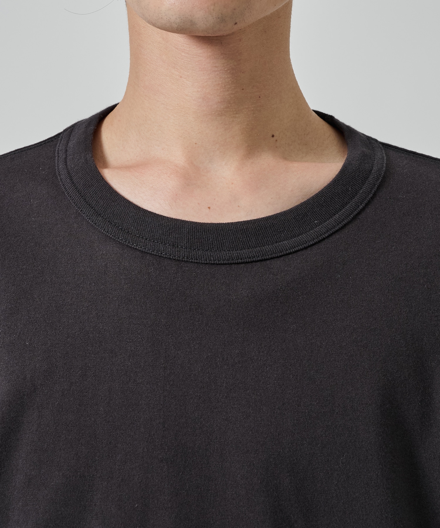 別注 PANELED LAYERD SLEEVE T-SHIRT NVRFRGT