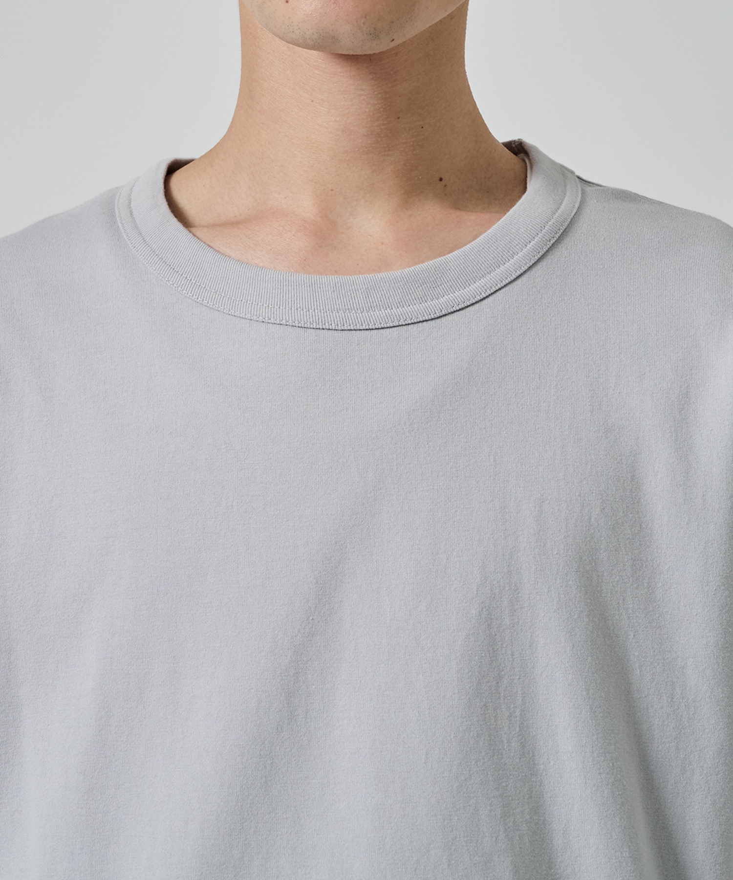 別注 PANELED LAYERD SLEEVE T-SHIRT NVRFRGT