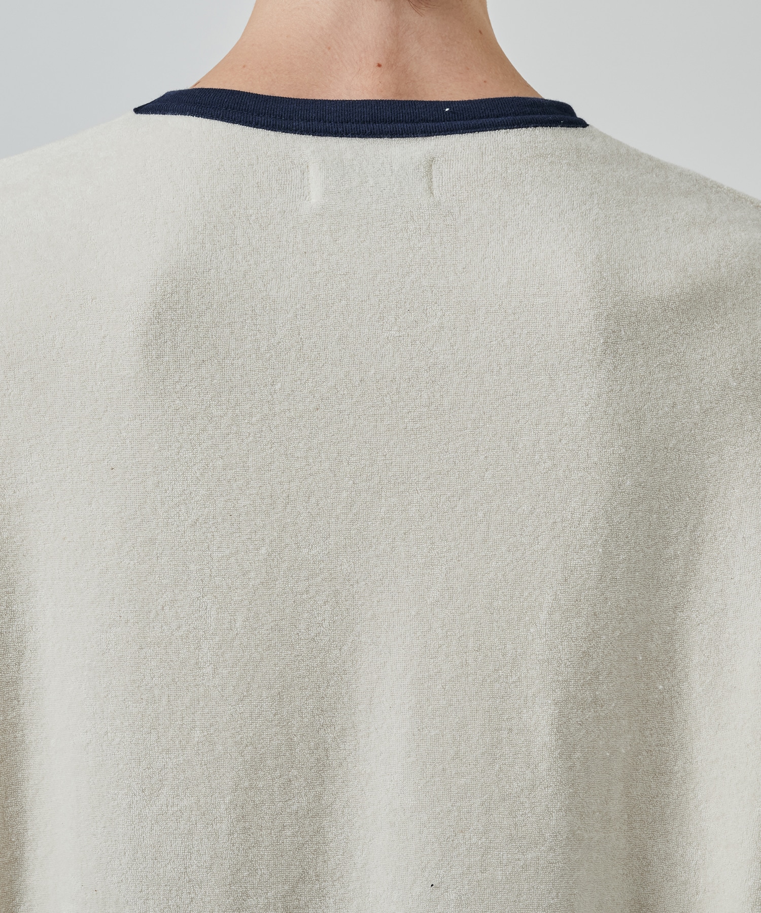 ORGANIC COTTON PILE RINGER PILE TEE MARKAWARE/marka