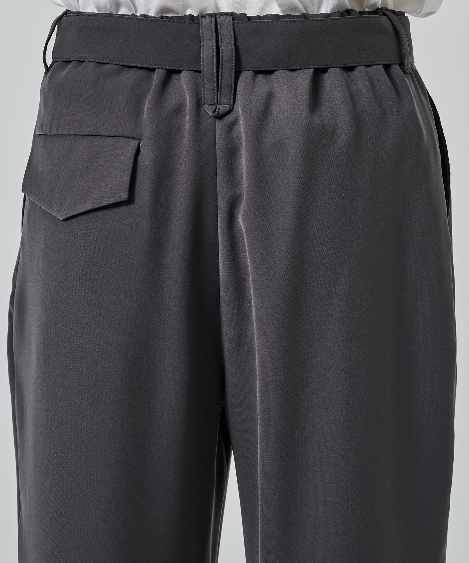 〈別注〉2Tuck Pants with Long Belt for STUDIOUS CULLNI