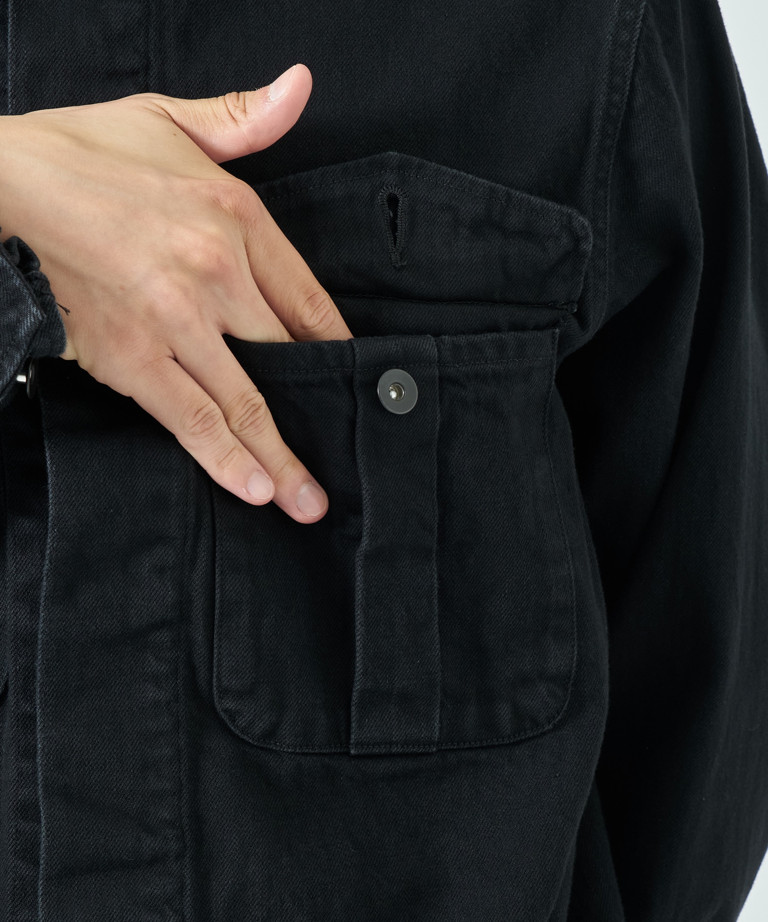 別注 DENIM MILITARY JACKET MARKAWARE/marka