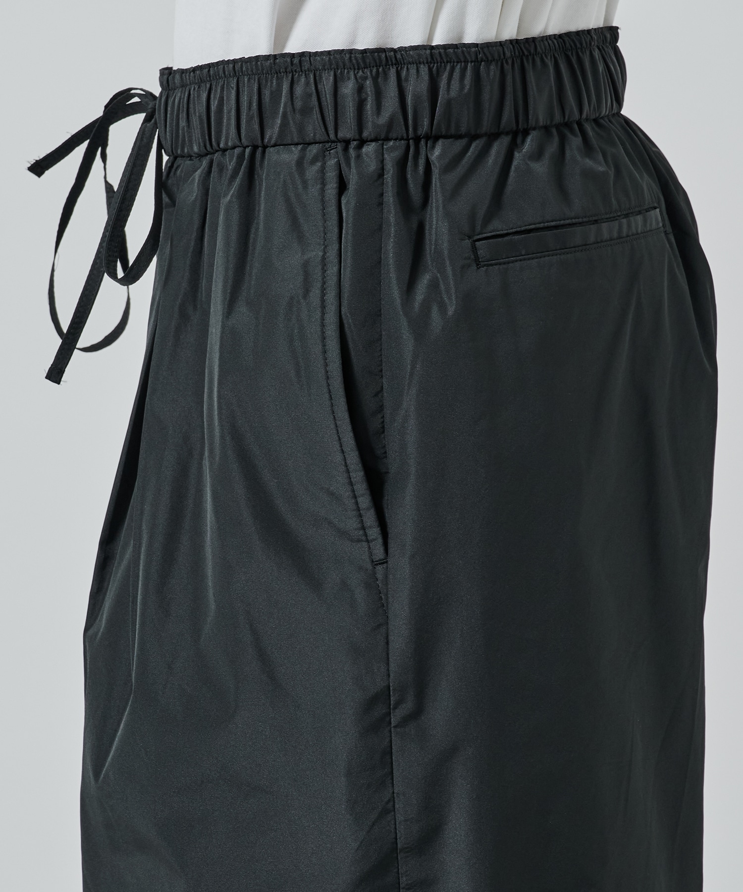 リサイクルポリエステル×シルクタフタ / ワイドショーツ MARKAWARE/marka