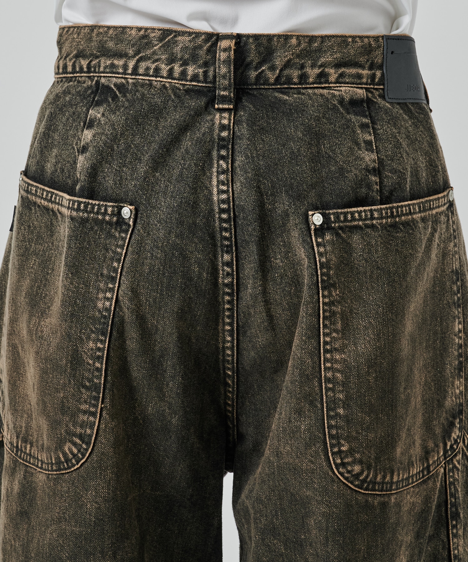 〈別注〉 DOUBLE KNEE DENIM SHORTS JieDa
