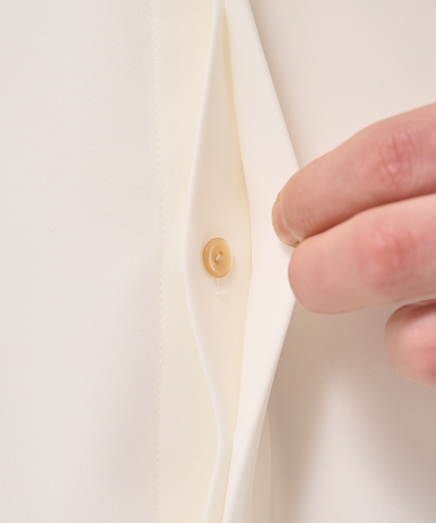 Double Cloth Twill Front Fly Chin Tab Shirt CULLNI