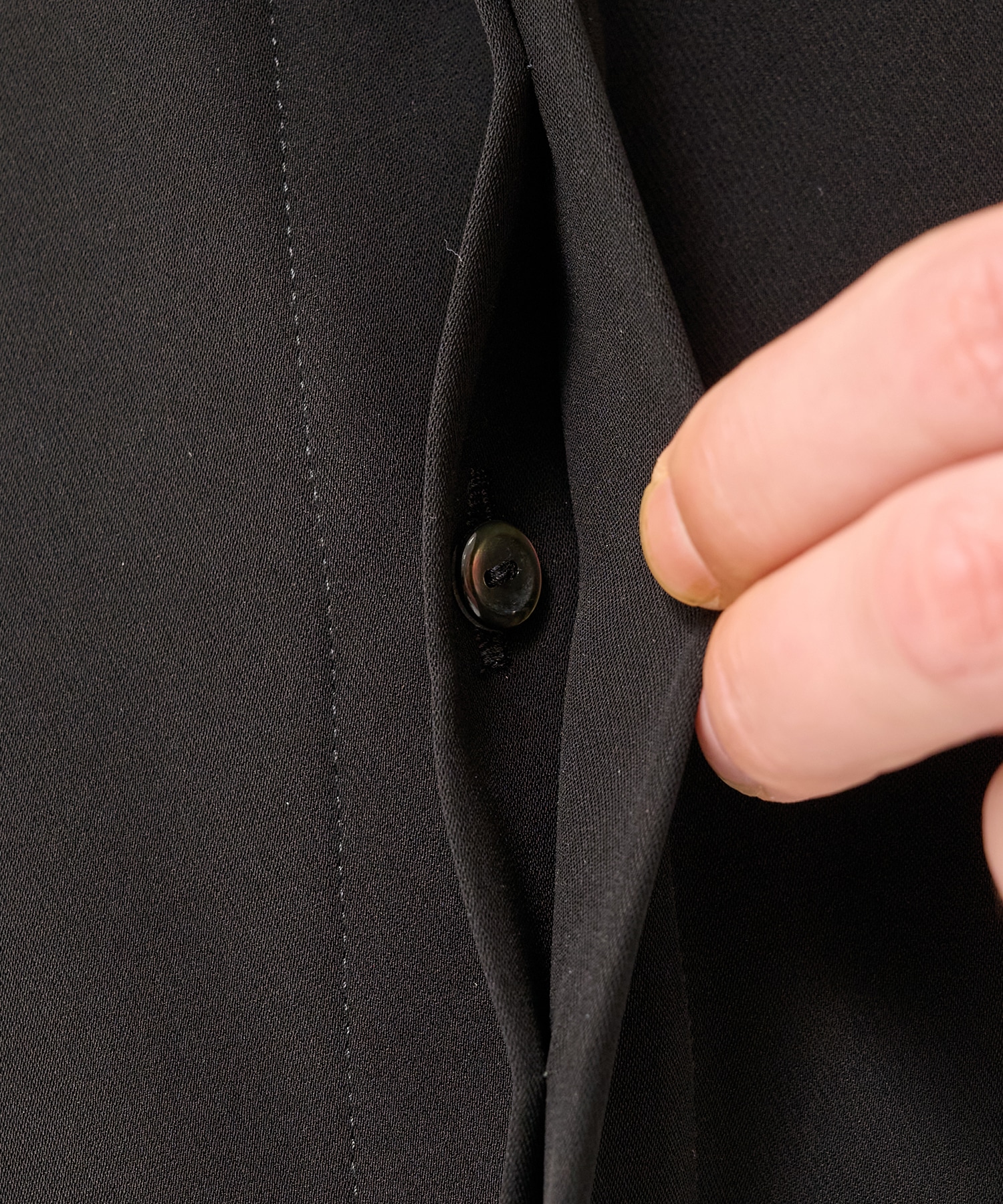 Double Cloth Twill Front Fly Chin Tab Shirt CULLNI