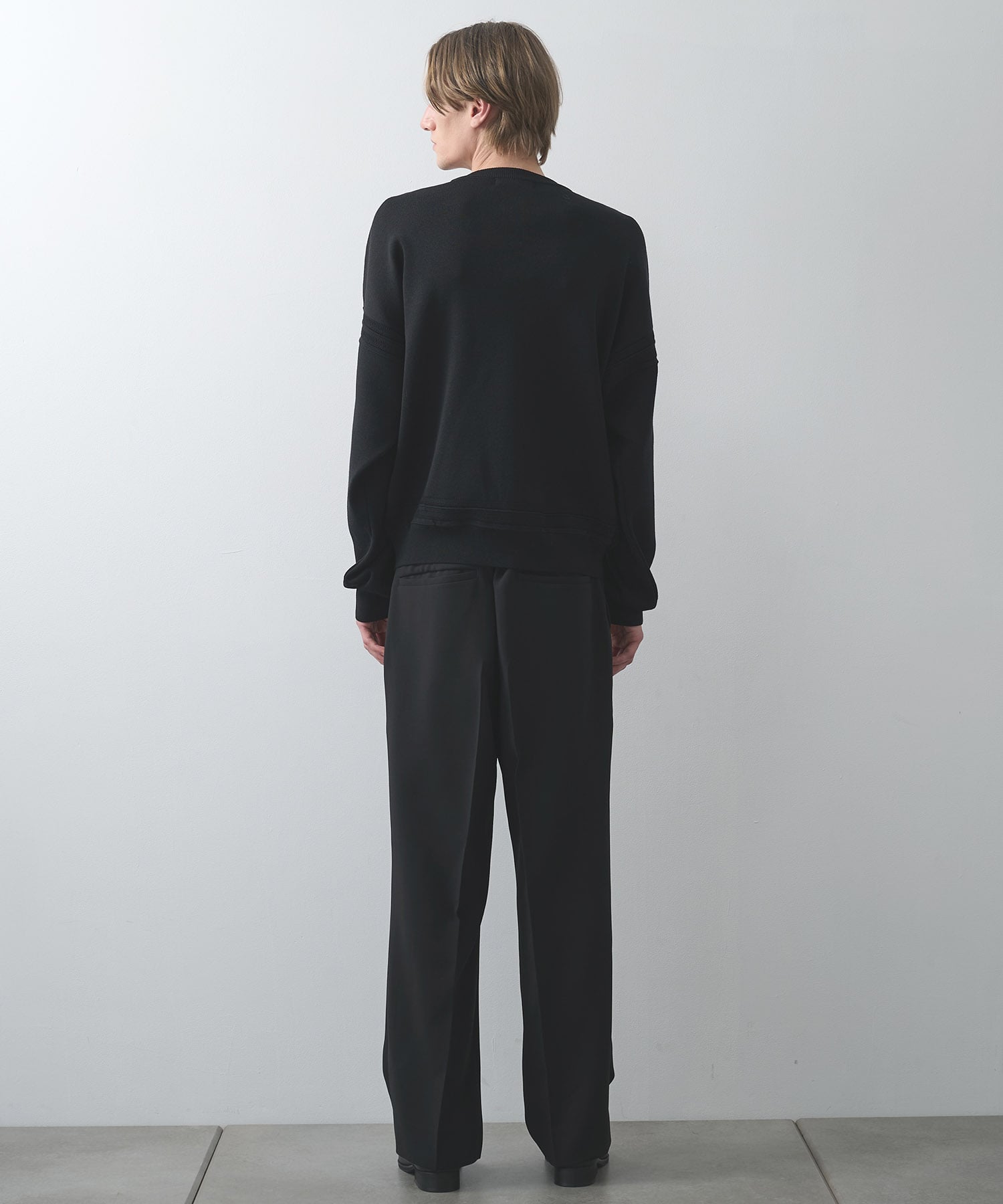 ラインクルーネックニット WRAPINKNOT