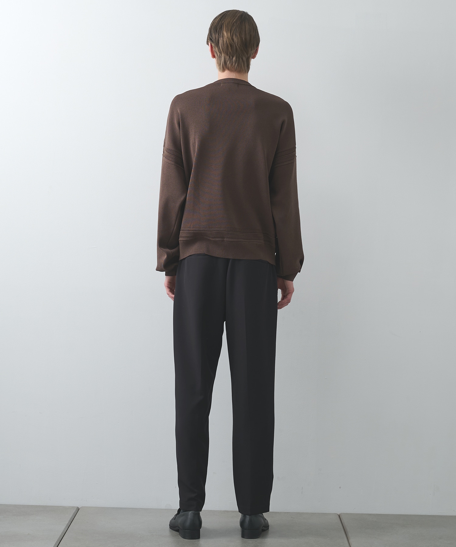 ラインクルーネックニット WRAPINKNOT