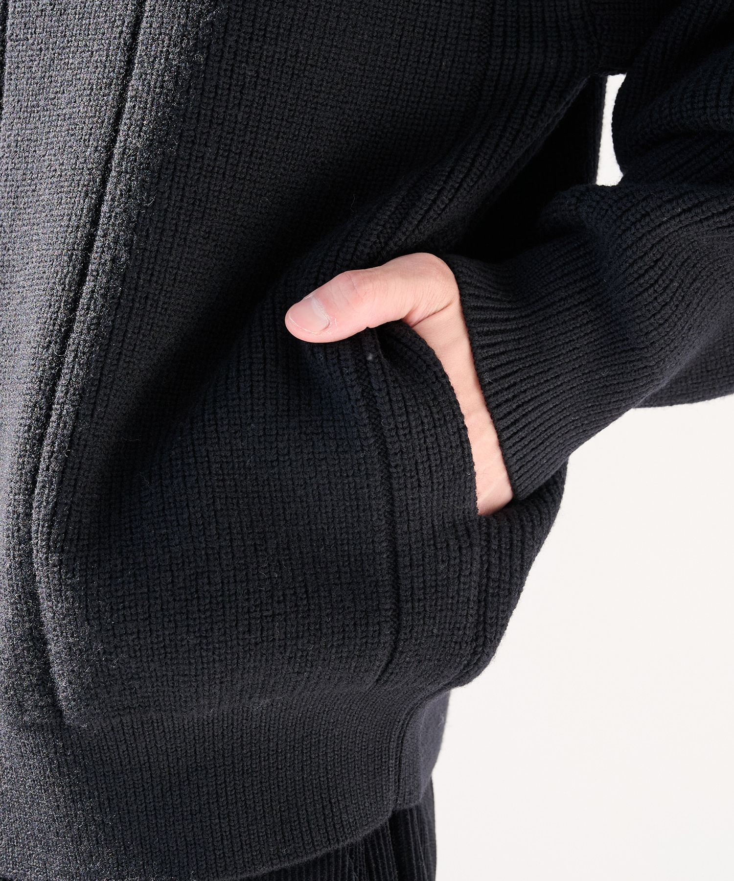 編地切替ドライバーズニット WRAPINKNOT