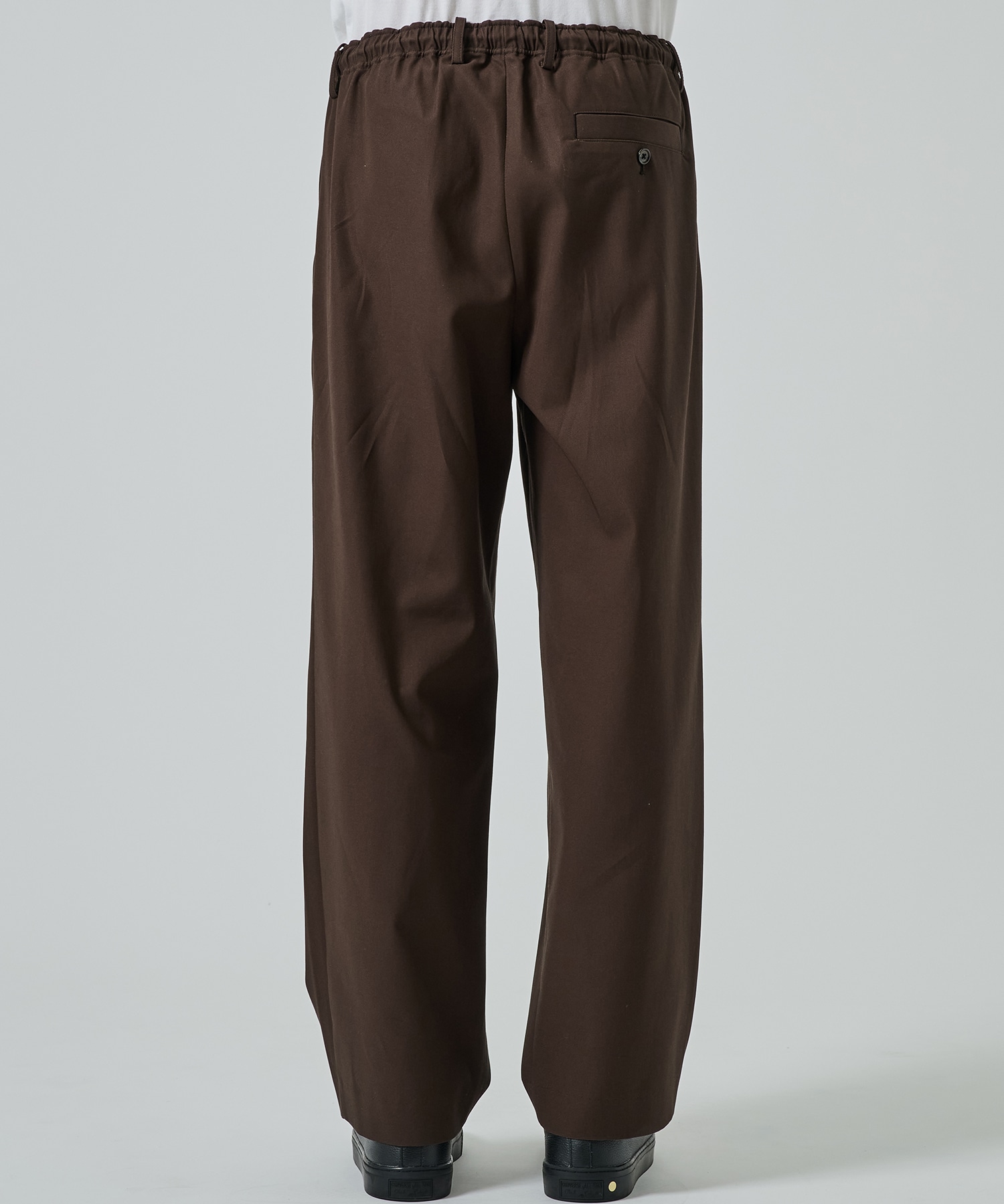 オーガニックコットン 40/2 ギャバジン / ダブルプリーテッドイージートラウザーズ MARKAWARE/marka