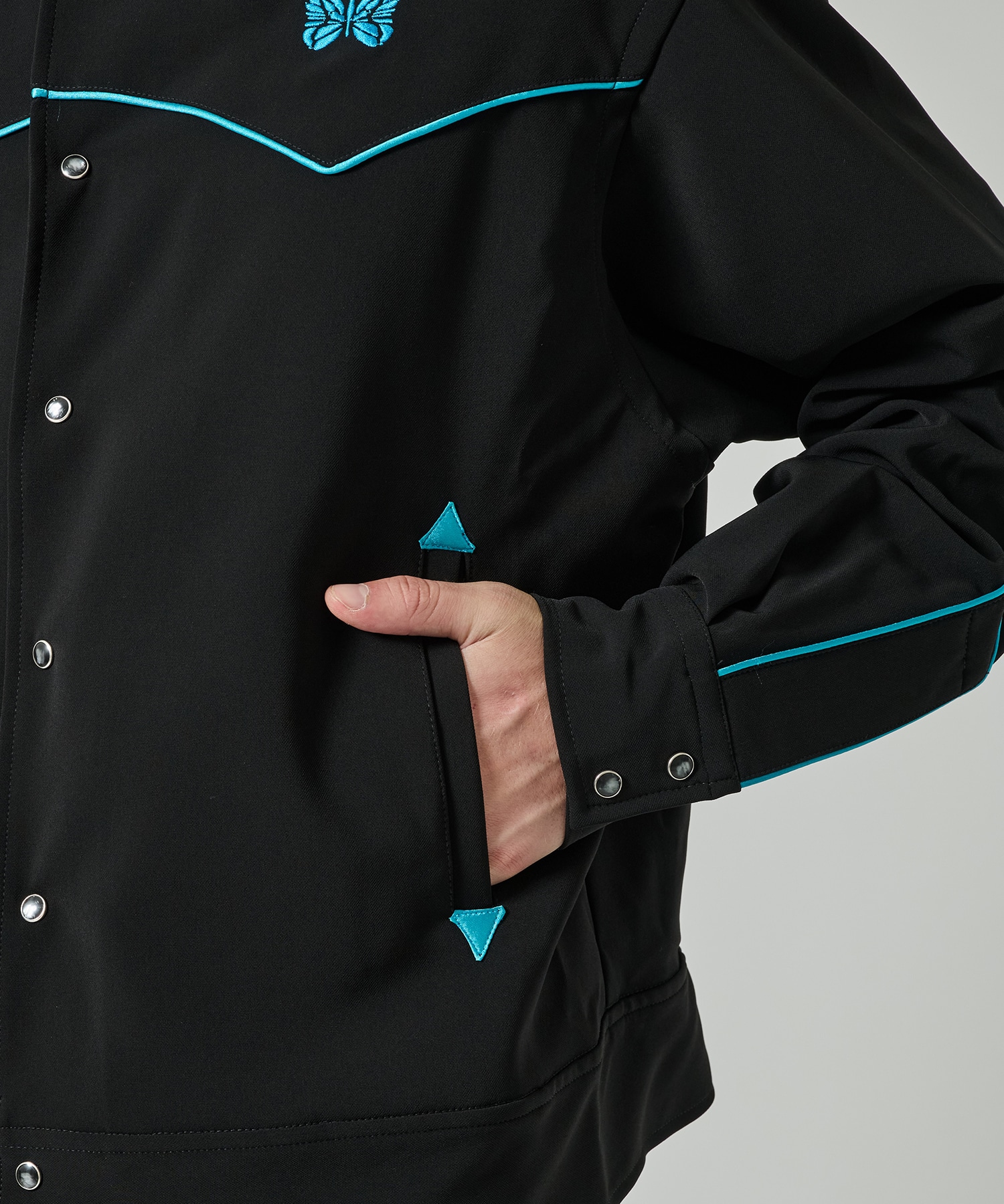 Piping Cowboy Jacket - Poly Double Cloth NEEDLES
