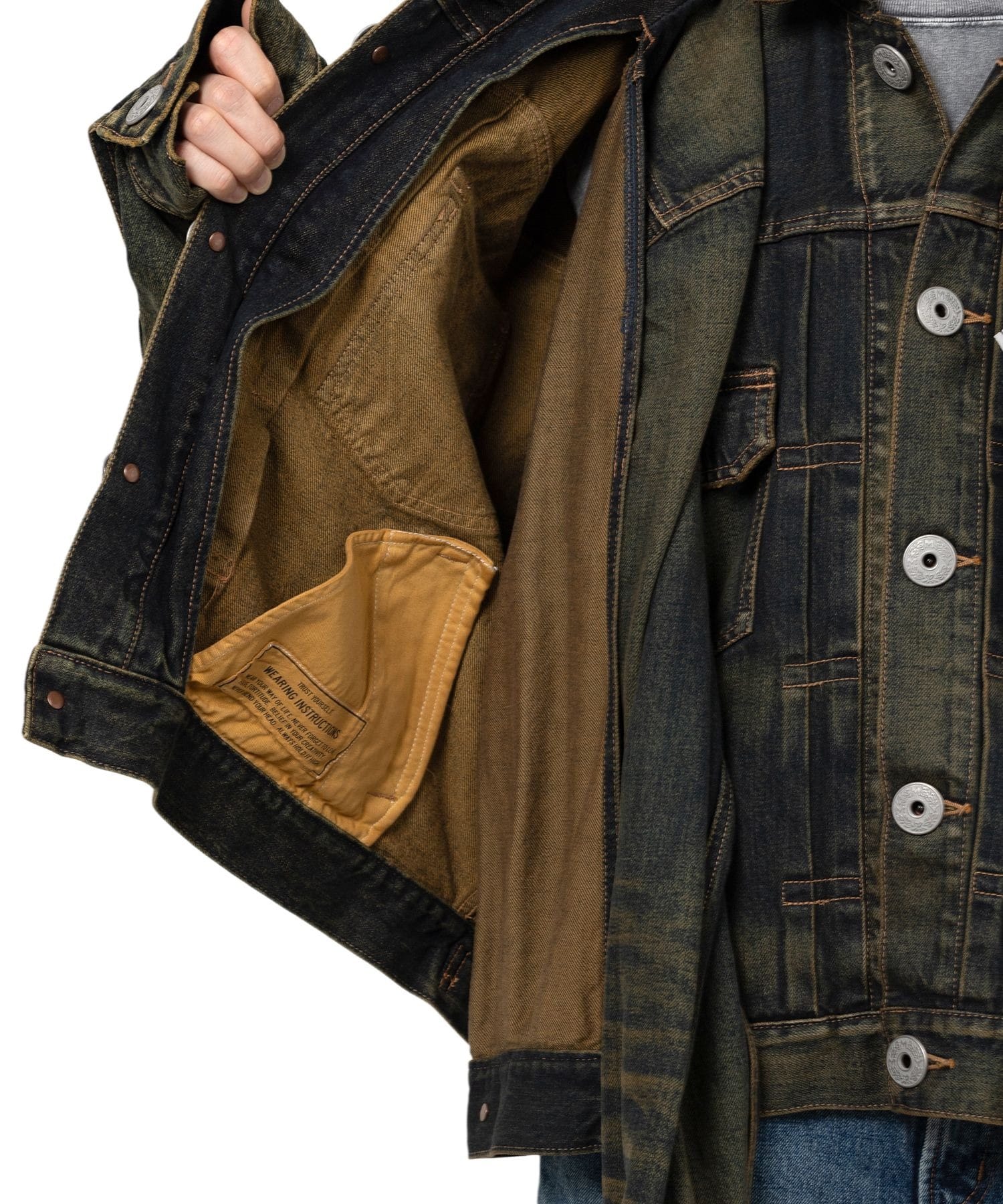 FRONT LAYERED DENIM JACKET Maison MIHARA YASUHIRO