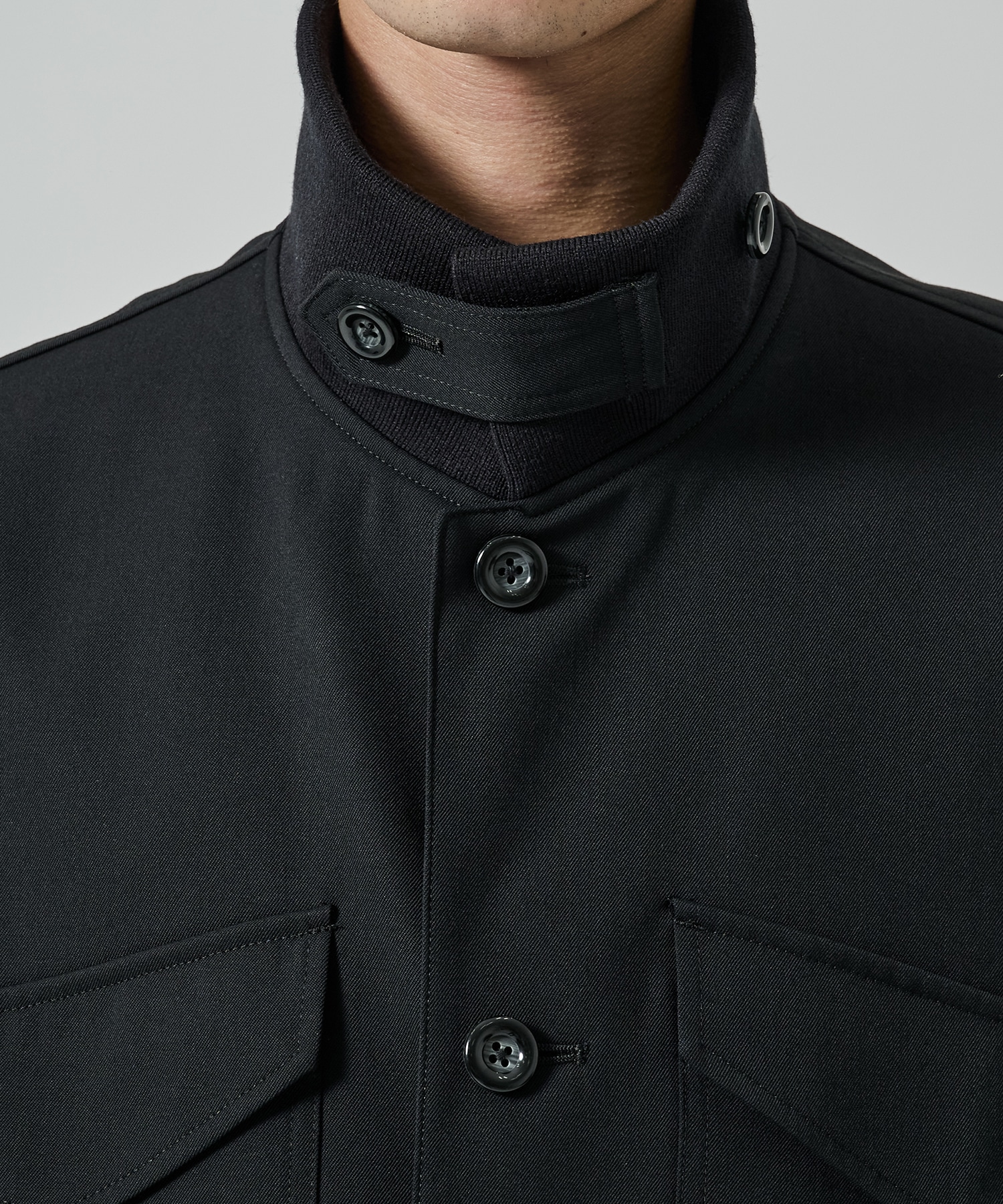 Rib Collar 4 Pockets Blouson UJOH HOMME