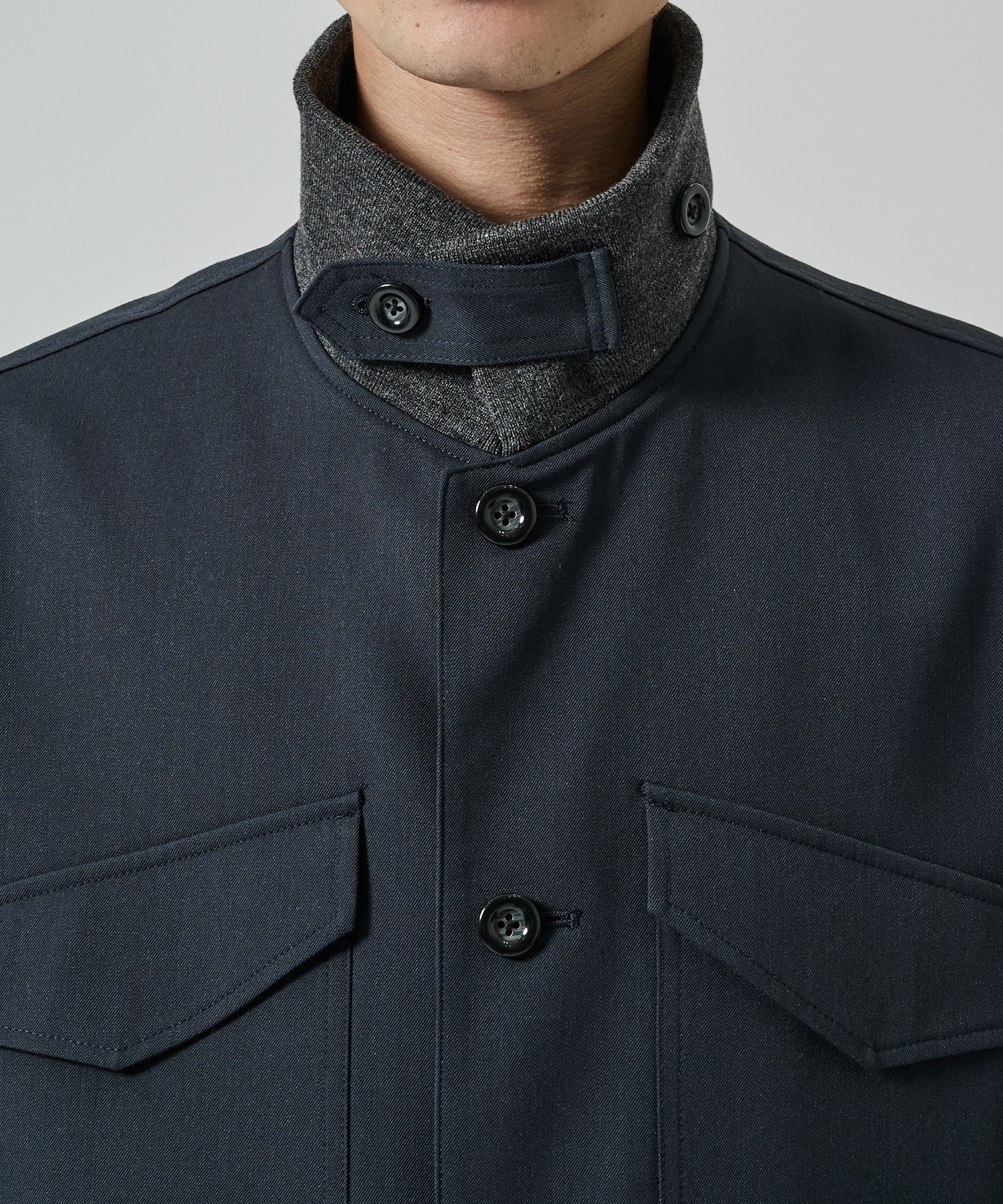 Rib Collar 4 Pockets Blouson UJOH HOMME