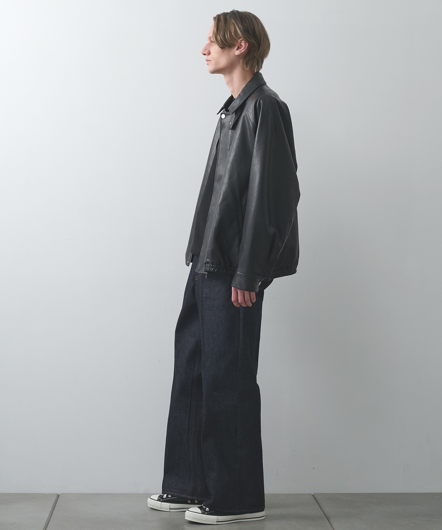 MODERN LEATHER BLOUSON STUDIOUS