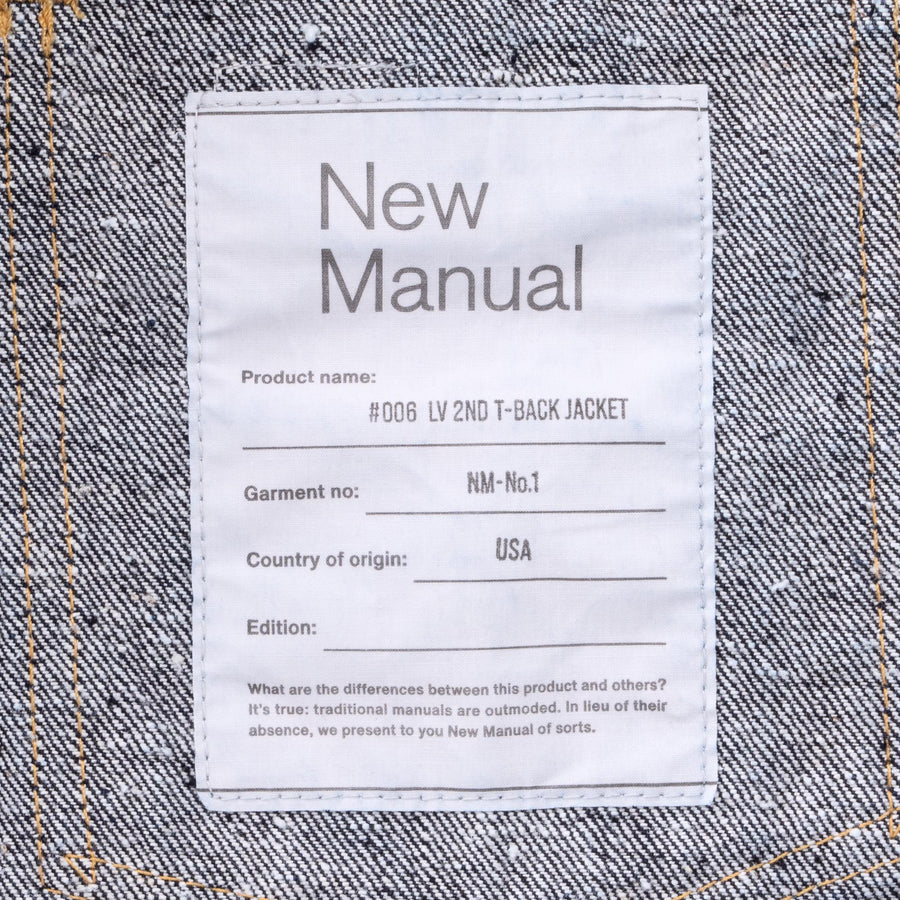 LV 2ND T-BACK JACKET ONE-WASHED New Manual