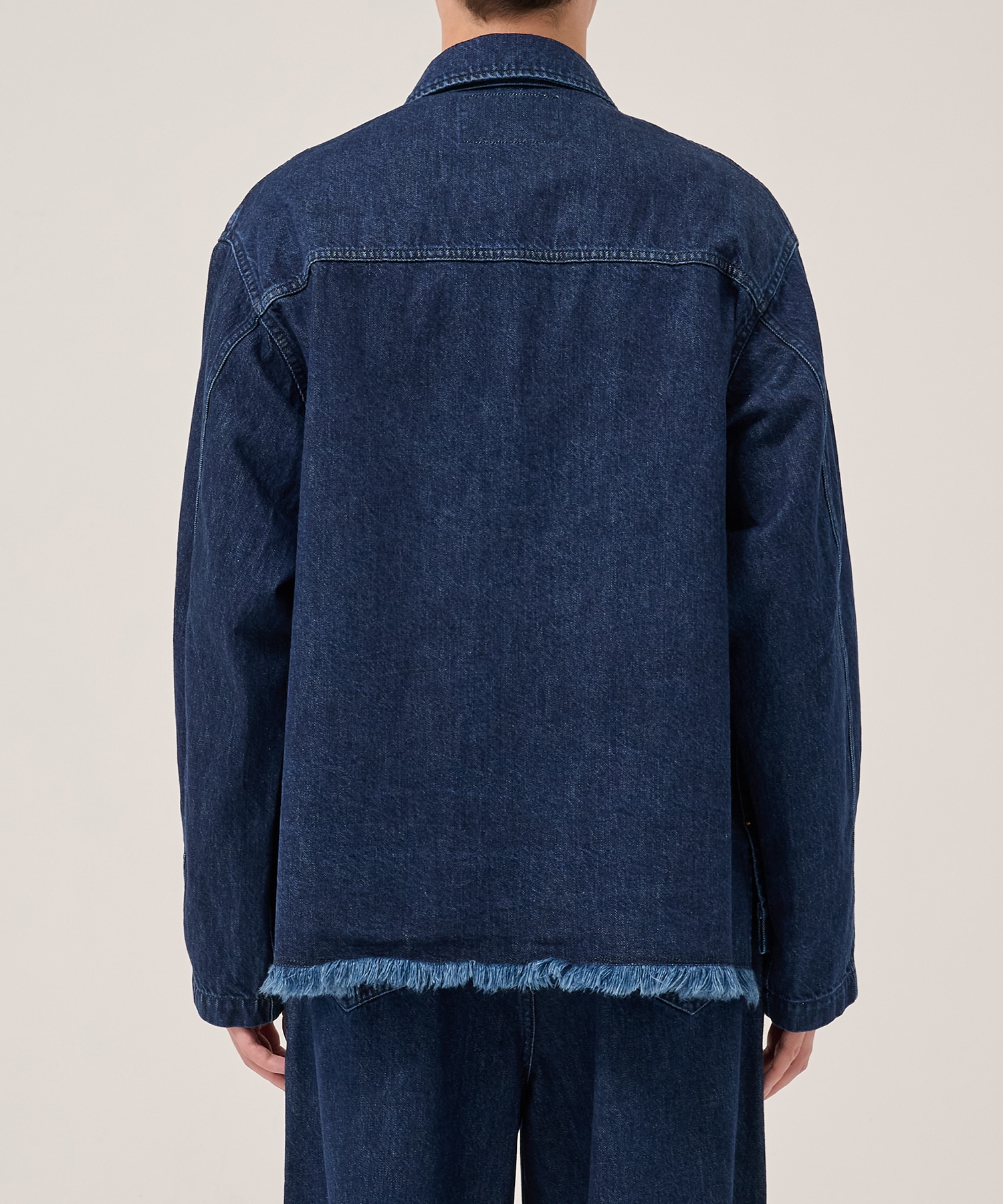Big Flap Pocket Bow Tie Denim Jacket CULLNI
