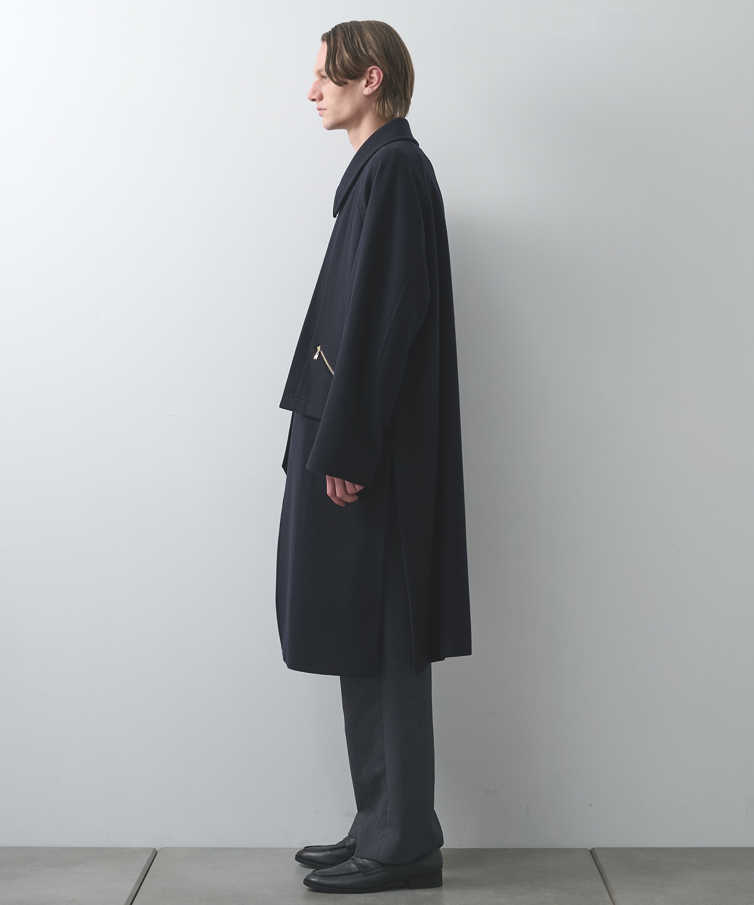 別注 Soutien Collar Tie Locken coat CULLNI