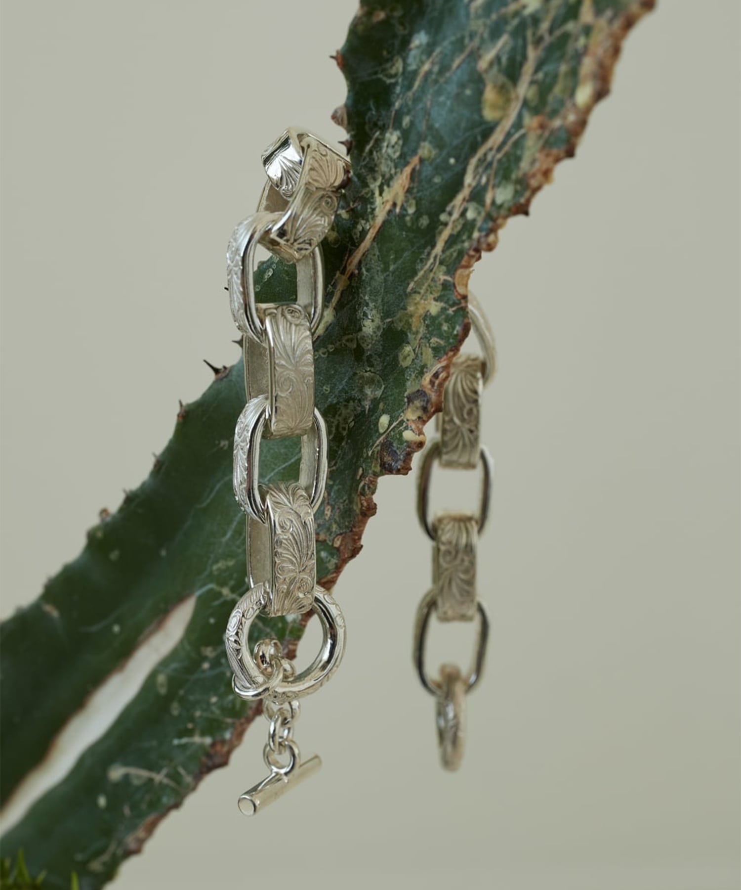 BN-079 Arabesque Hopi chain bracelet WAKAN SILVER SMITH